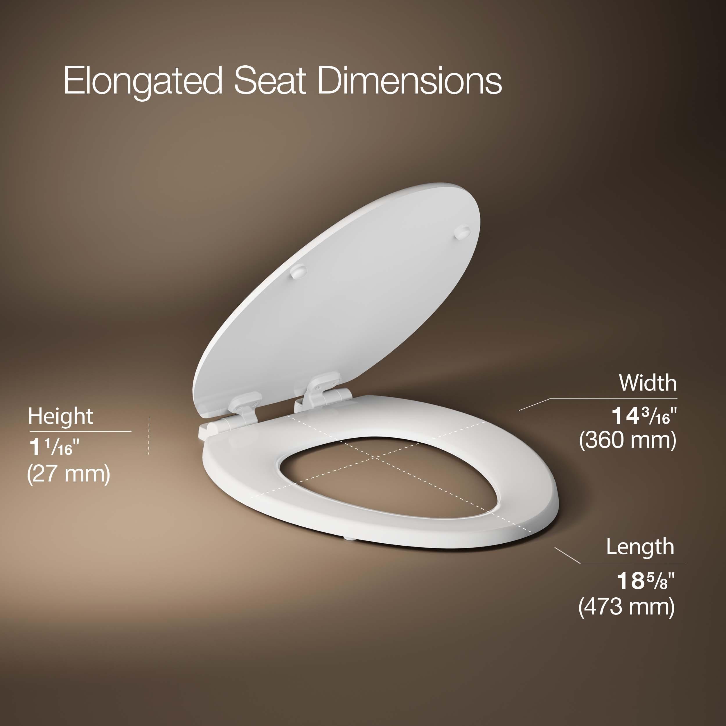 Stonewood Quiet-Close Compression-Molded Wood Toilet Seat