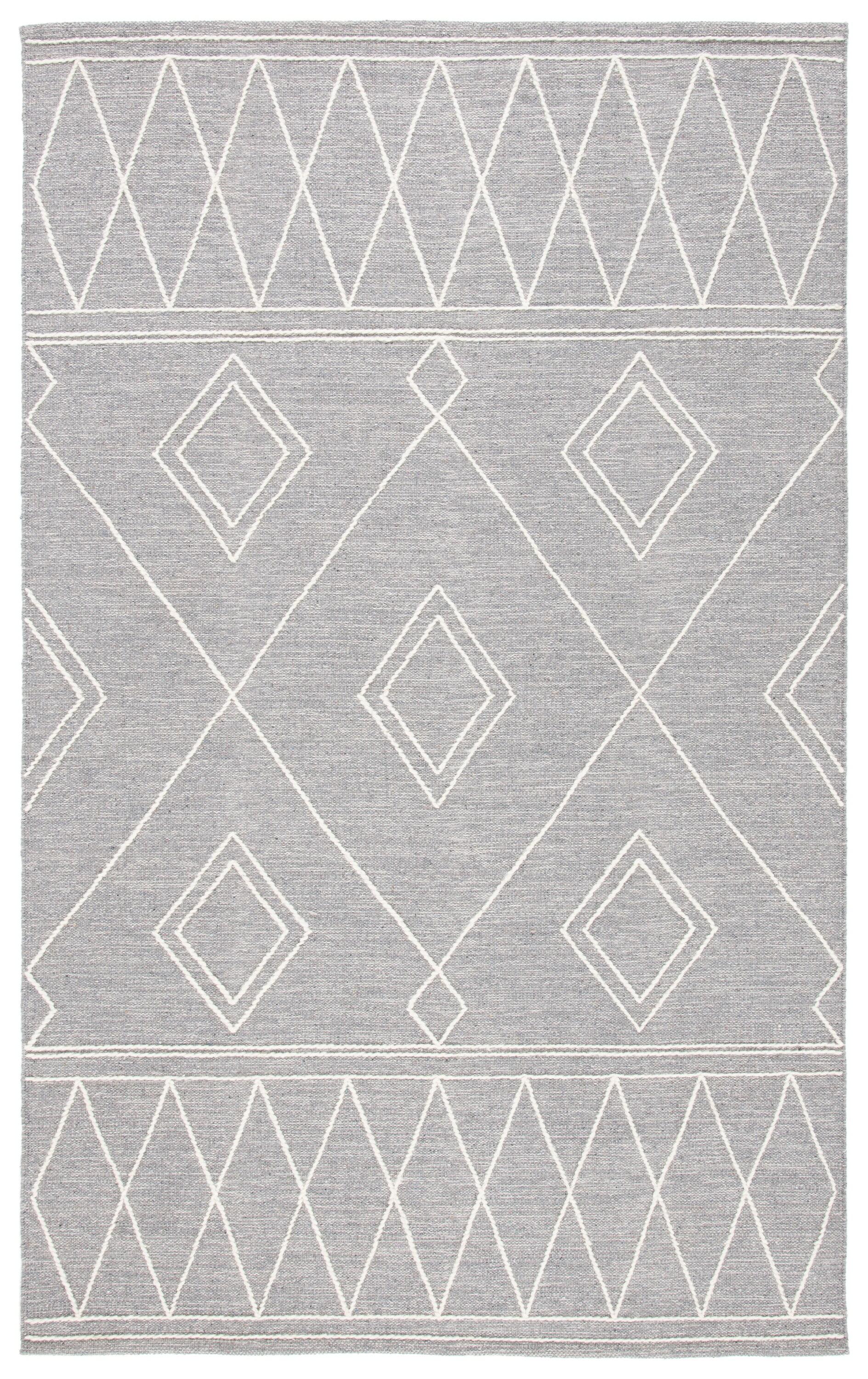 Steelside™ Holtby Southwestern Handmade Flatweave Gray/Ivory Area Rug