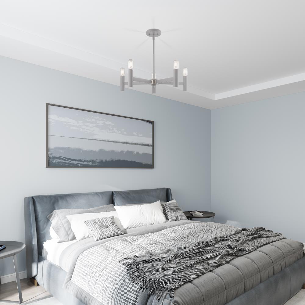 Livex Lighting Copenhagen 5 - Light Chandelier in  Nordic Gray