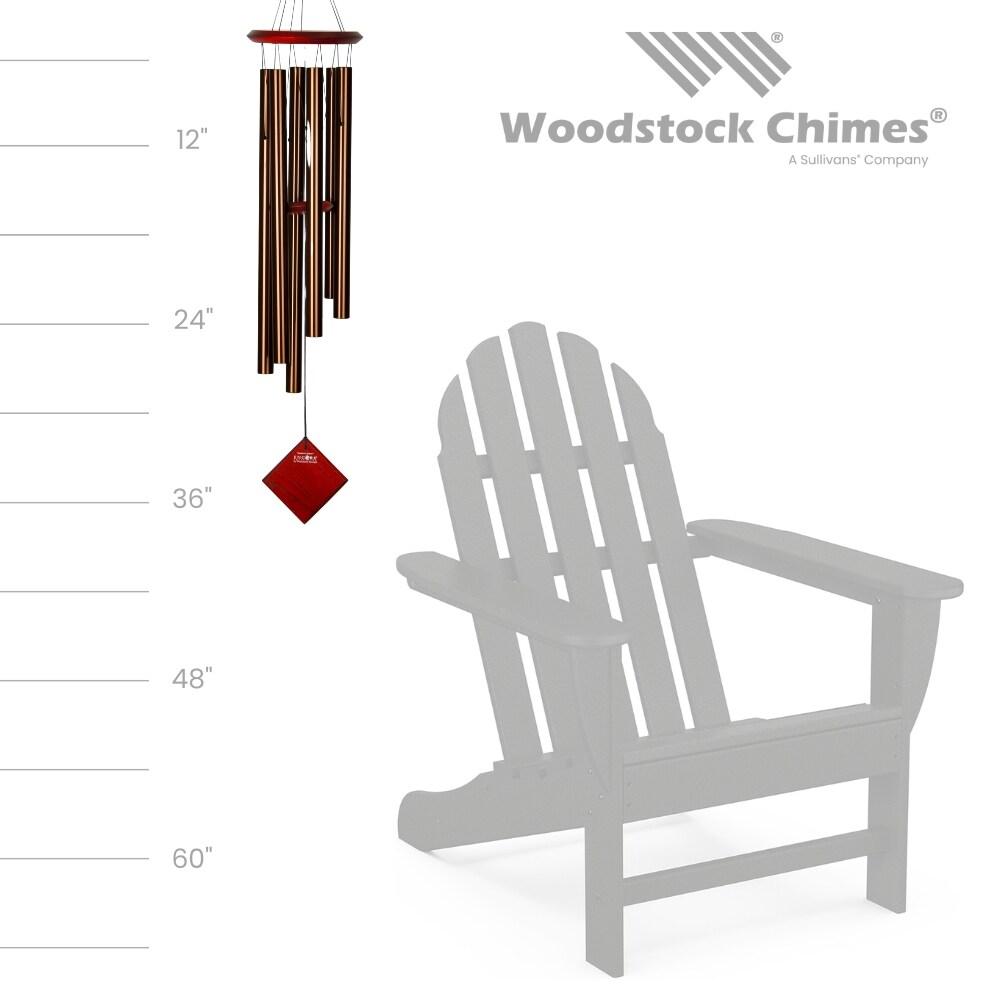 Bronze Aluminum and Wood 37" Wind Chime