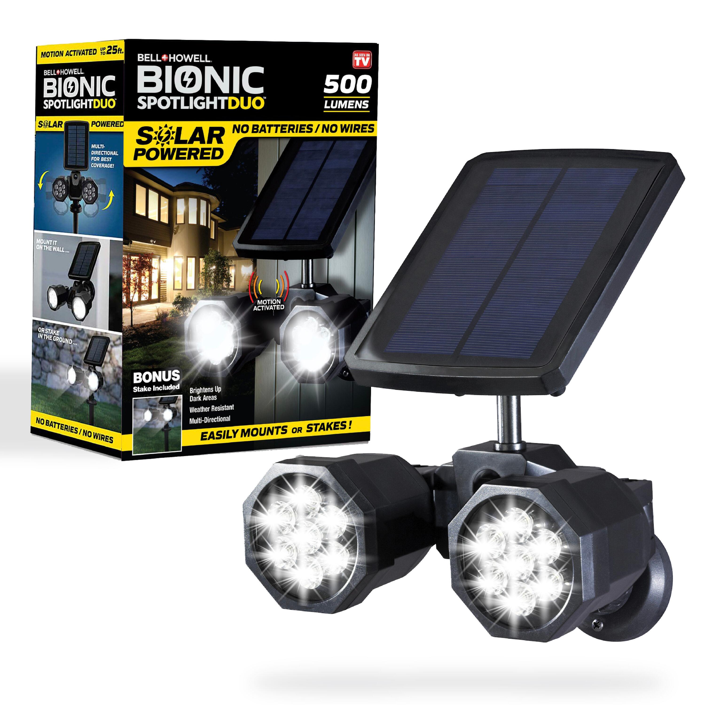 Bell + Howell Bell+Howell Bionic Spotlight Duo with Motion Sensor, Super Bright Security Spotlight for Outdoors