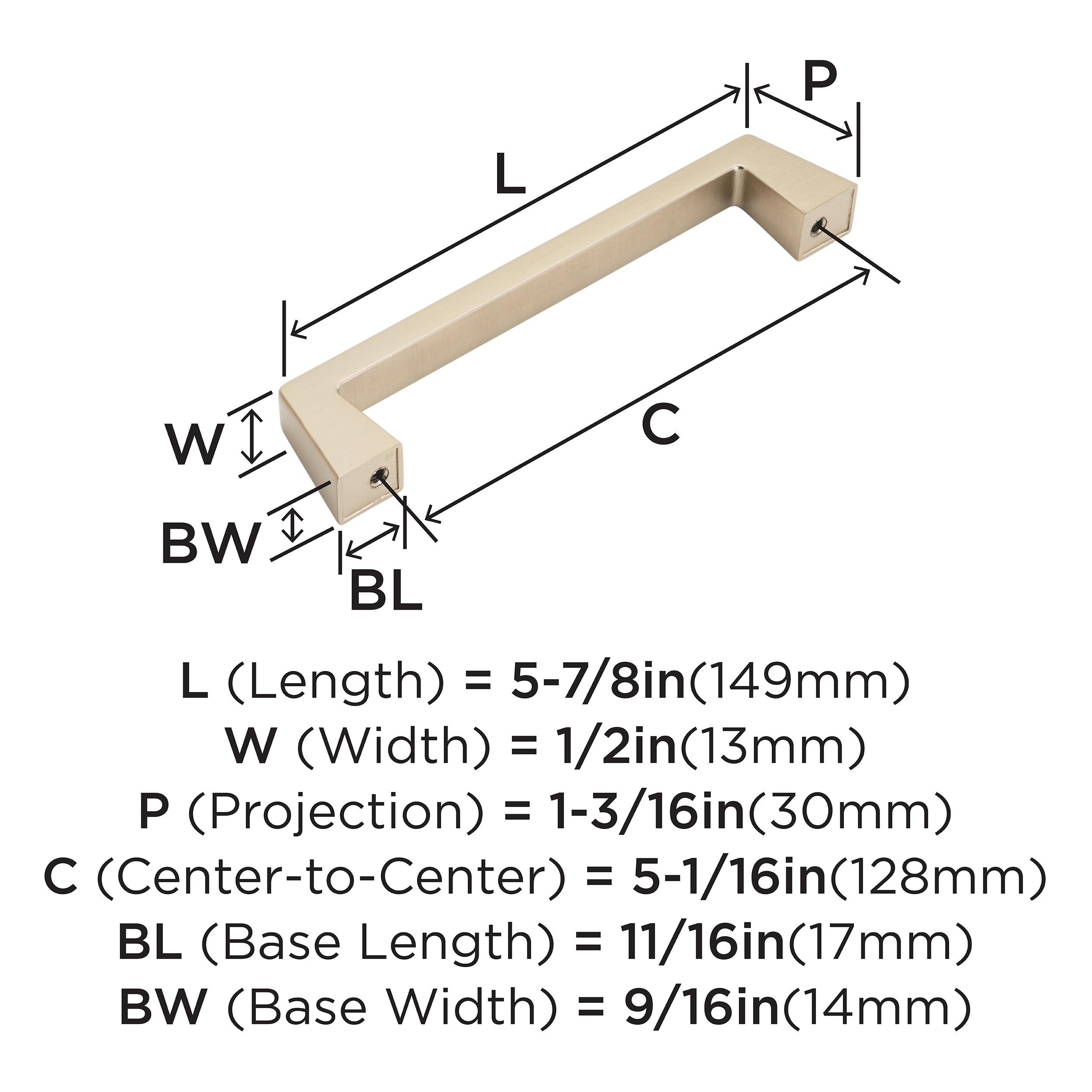 Blackrock 5 1/16" Center to Center Bar Pull