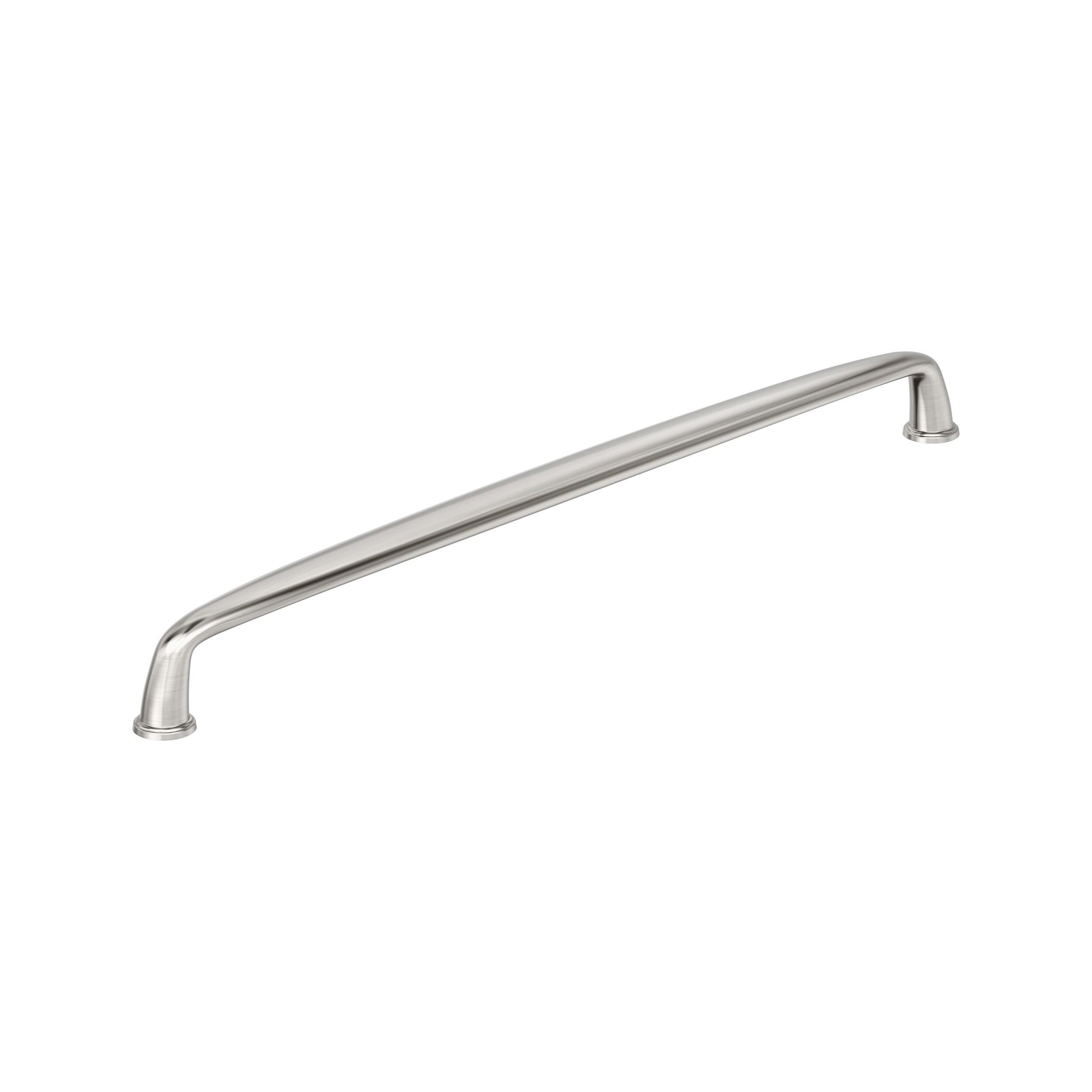 Amerock Kane 12-5/8 inch (320mm) Center-to-Center Satin Nickel Cabinet Pull