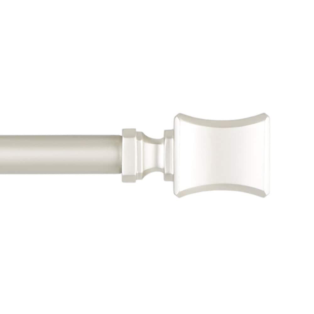 Amalgamated Textiles Exclusive Home Loran 1" Window Curtain Rod and Finial Set, Adjustable