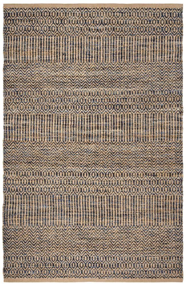 Cape Cod CAP309 Hand Woven Area Rug - Navy/Natural - 5'x8' - Safavieh.