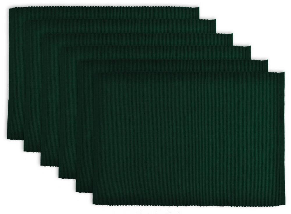 PLACEMAT DARK GREEN Set of 6