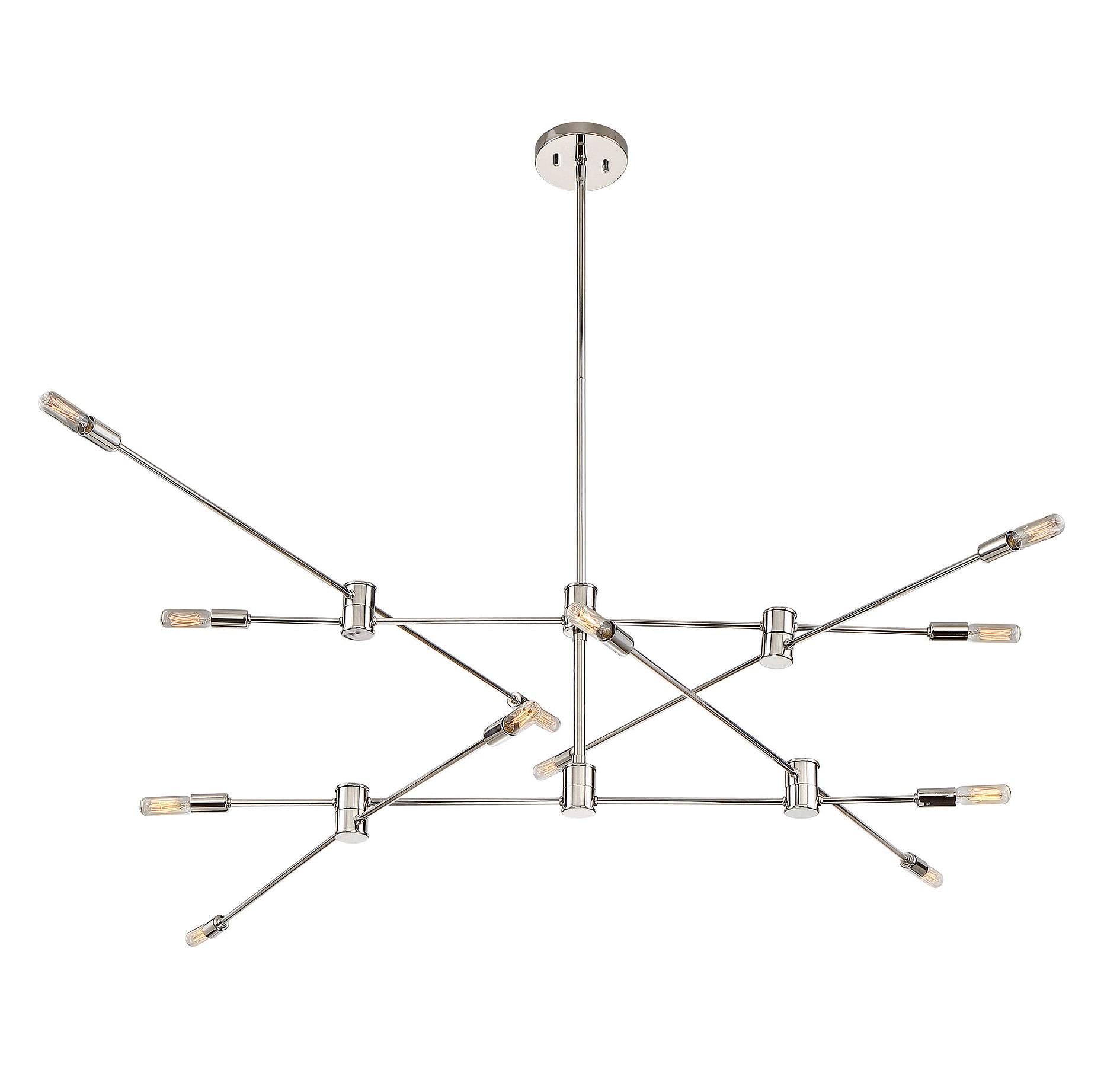 Savoy House Lyrique 12 - Light Chandelier in  Polished Nickel