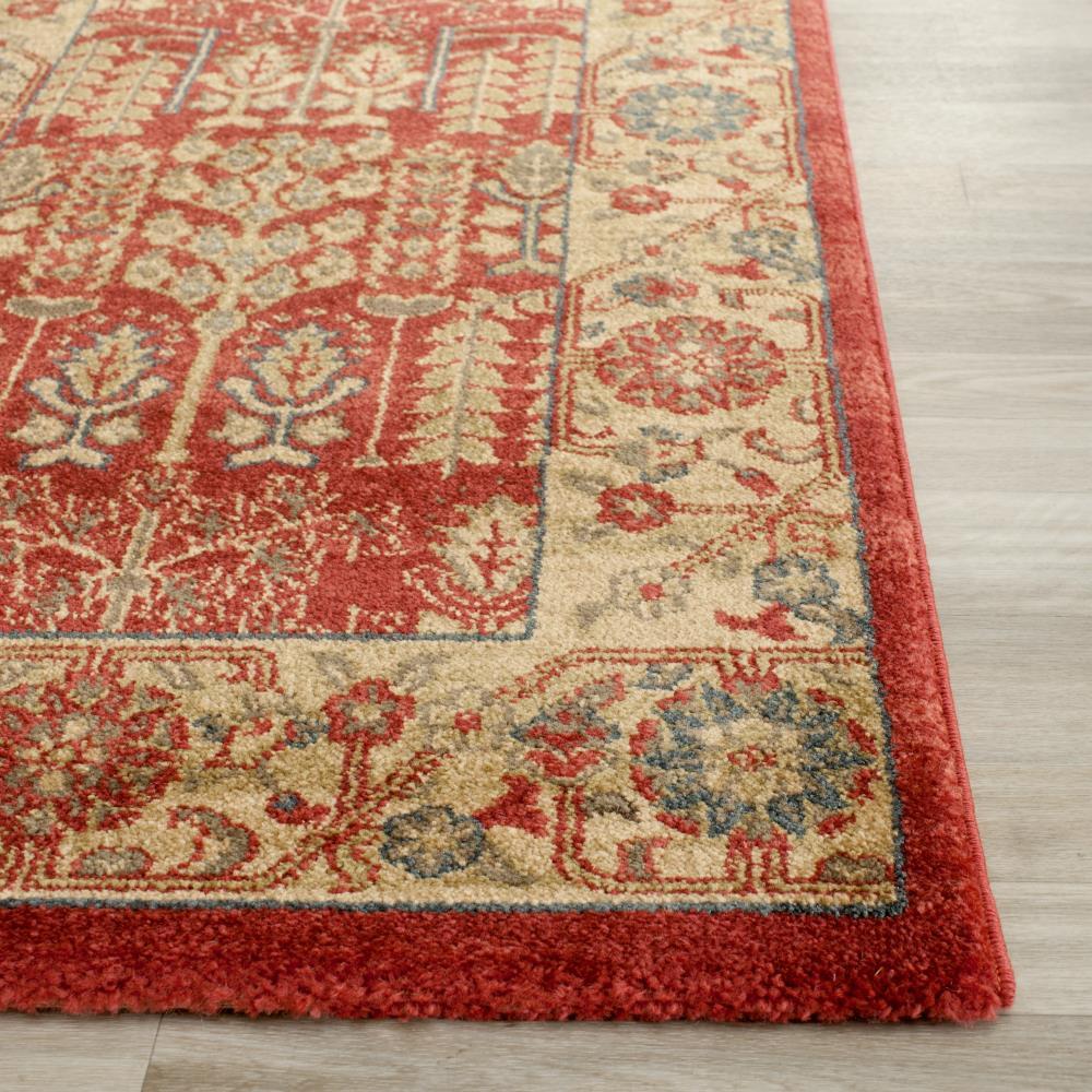 Mahal MAH697 Power Loomed Indoor Area Rug - Red/Natural - 6'7"x9'2" - Safavieh.