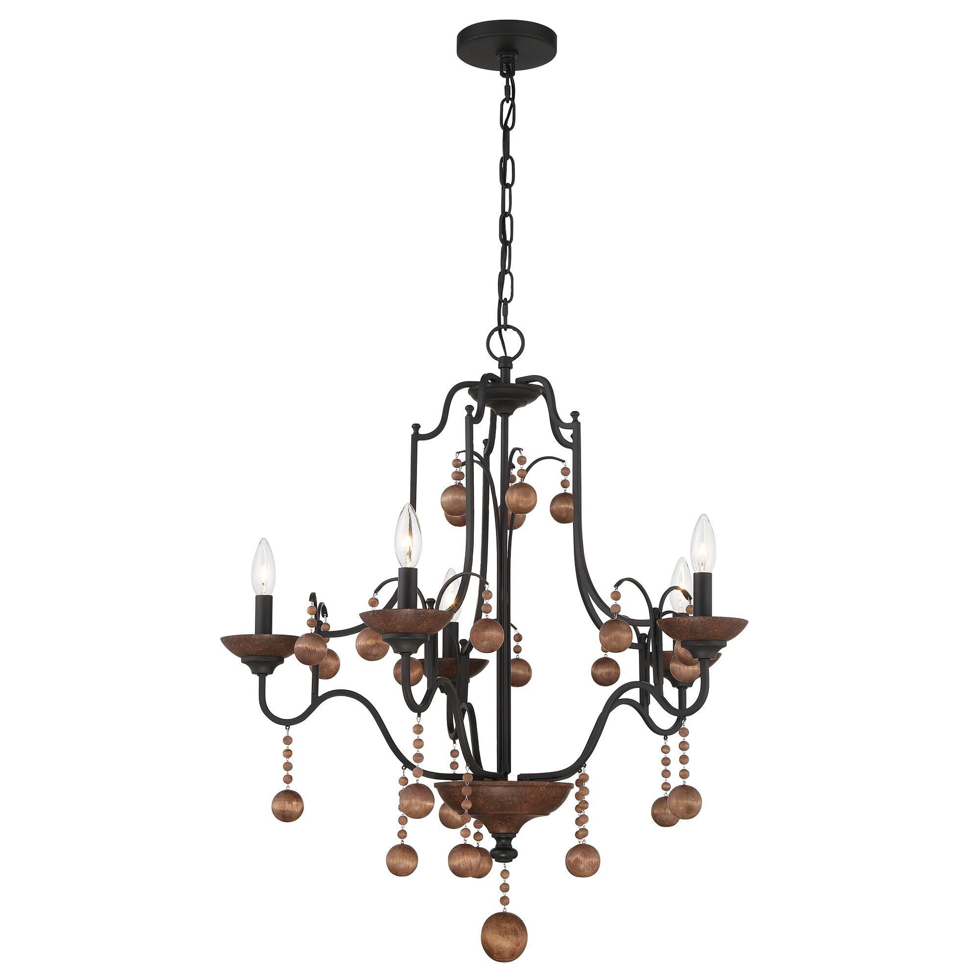 Minka Lavery - Colonial Charm - 5 Light Chandelier-31.75 Inches Tall and 28