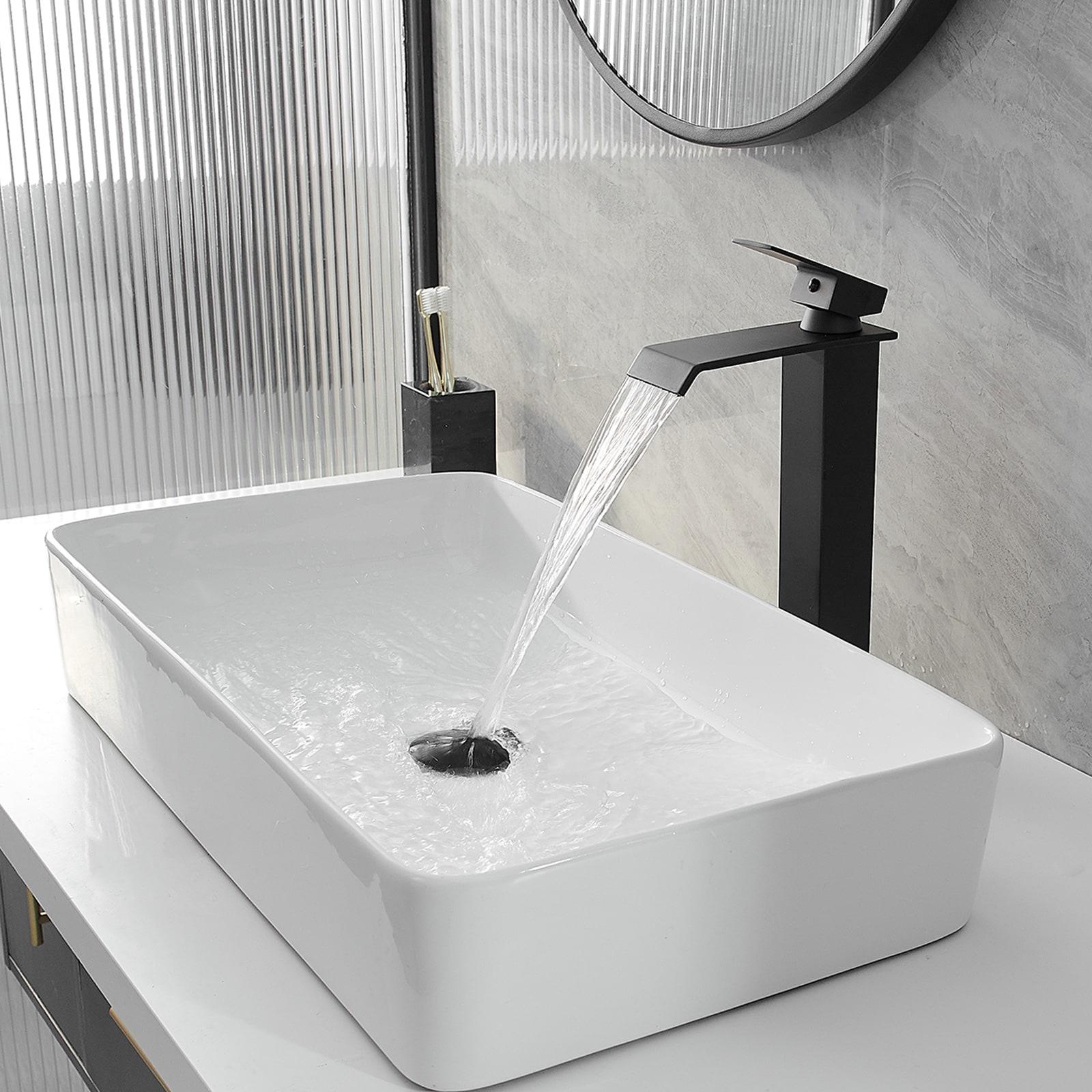 Vessel Sink Faucet Single-handle Bathroom Faucet with Drain Assembly