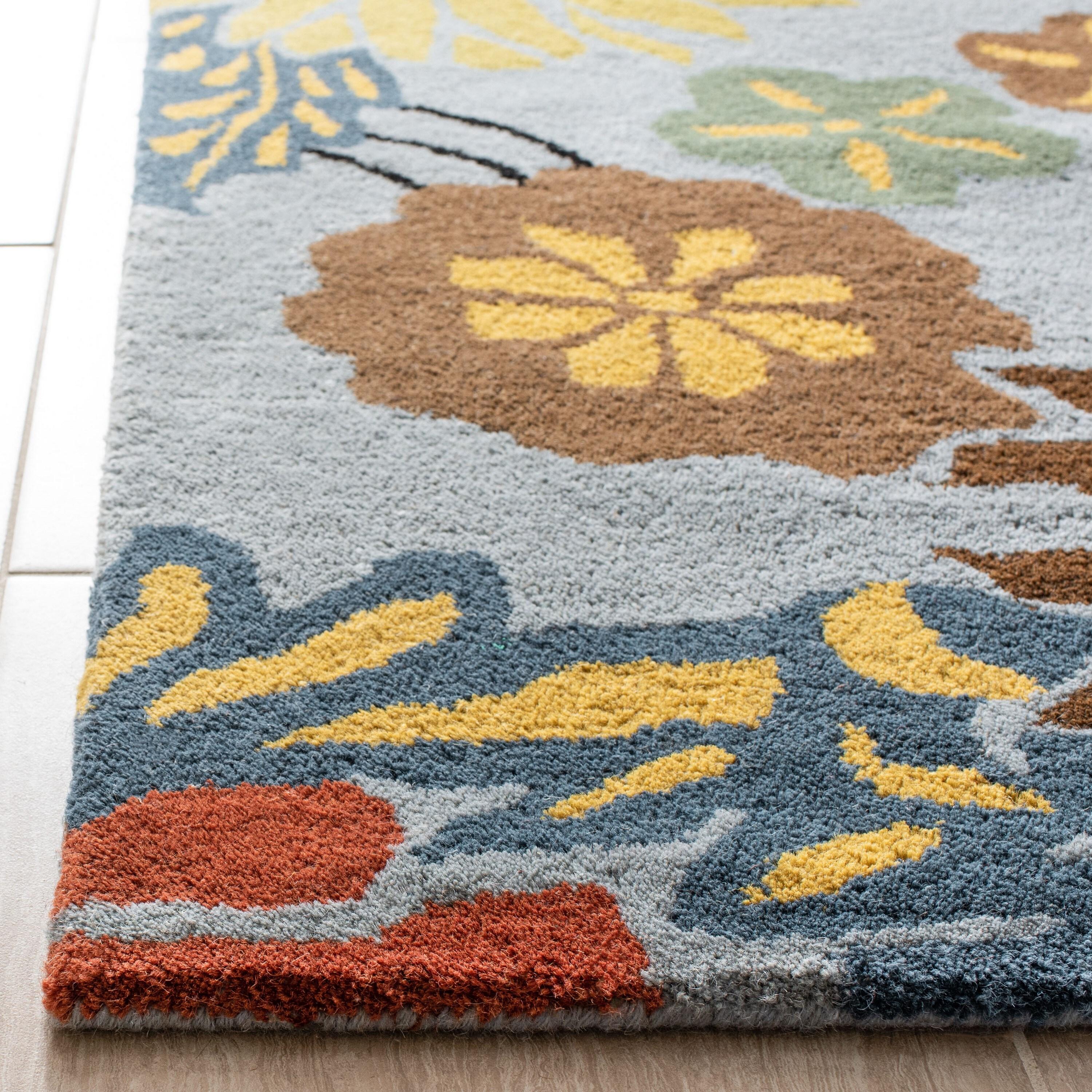 Soho SOH738 Hand Tufted Area Rug - Blue/Multi - 8'3"x11' - Safavieh.