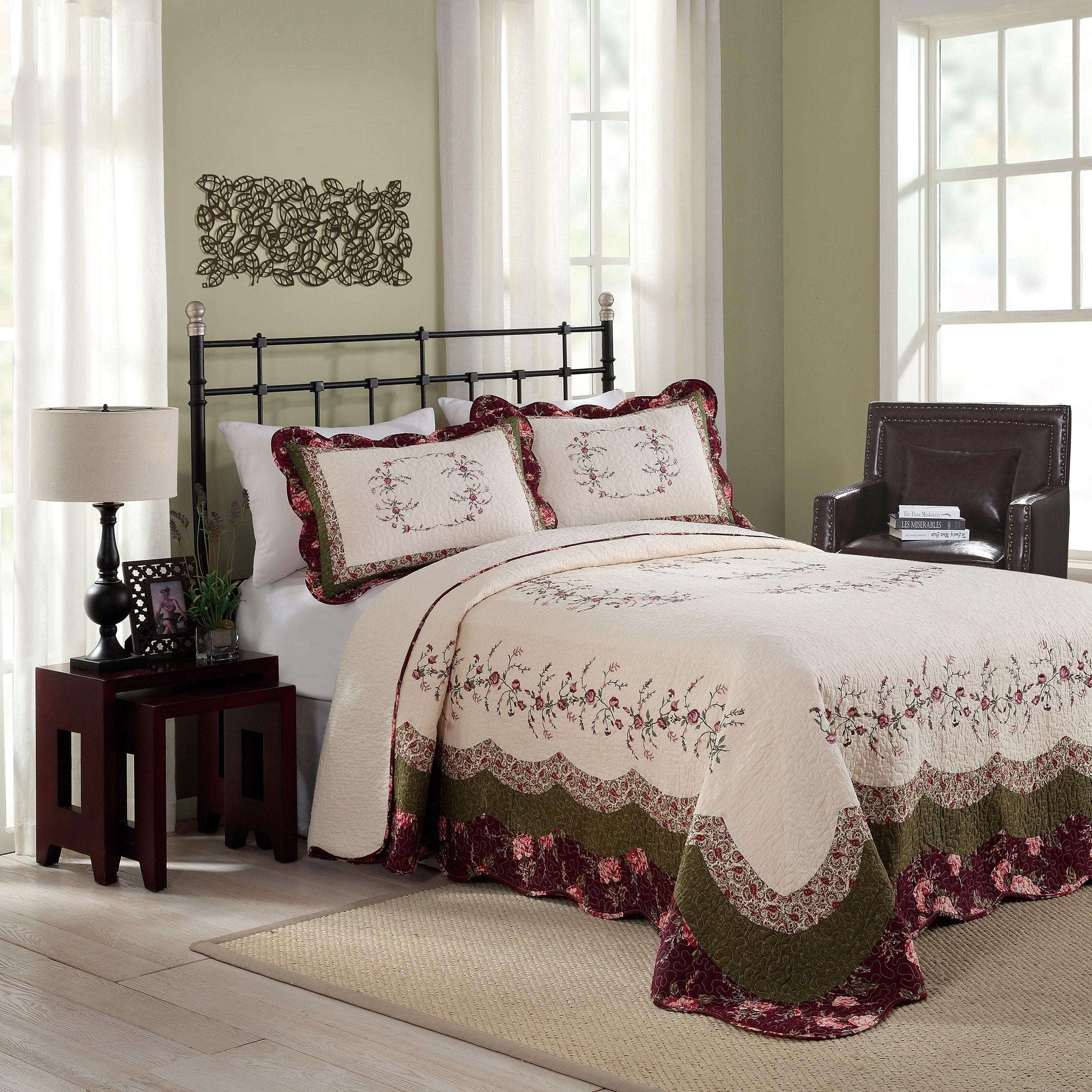 Modern Heirloom Brooke Embroidered Floral Single Pillow Sham