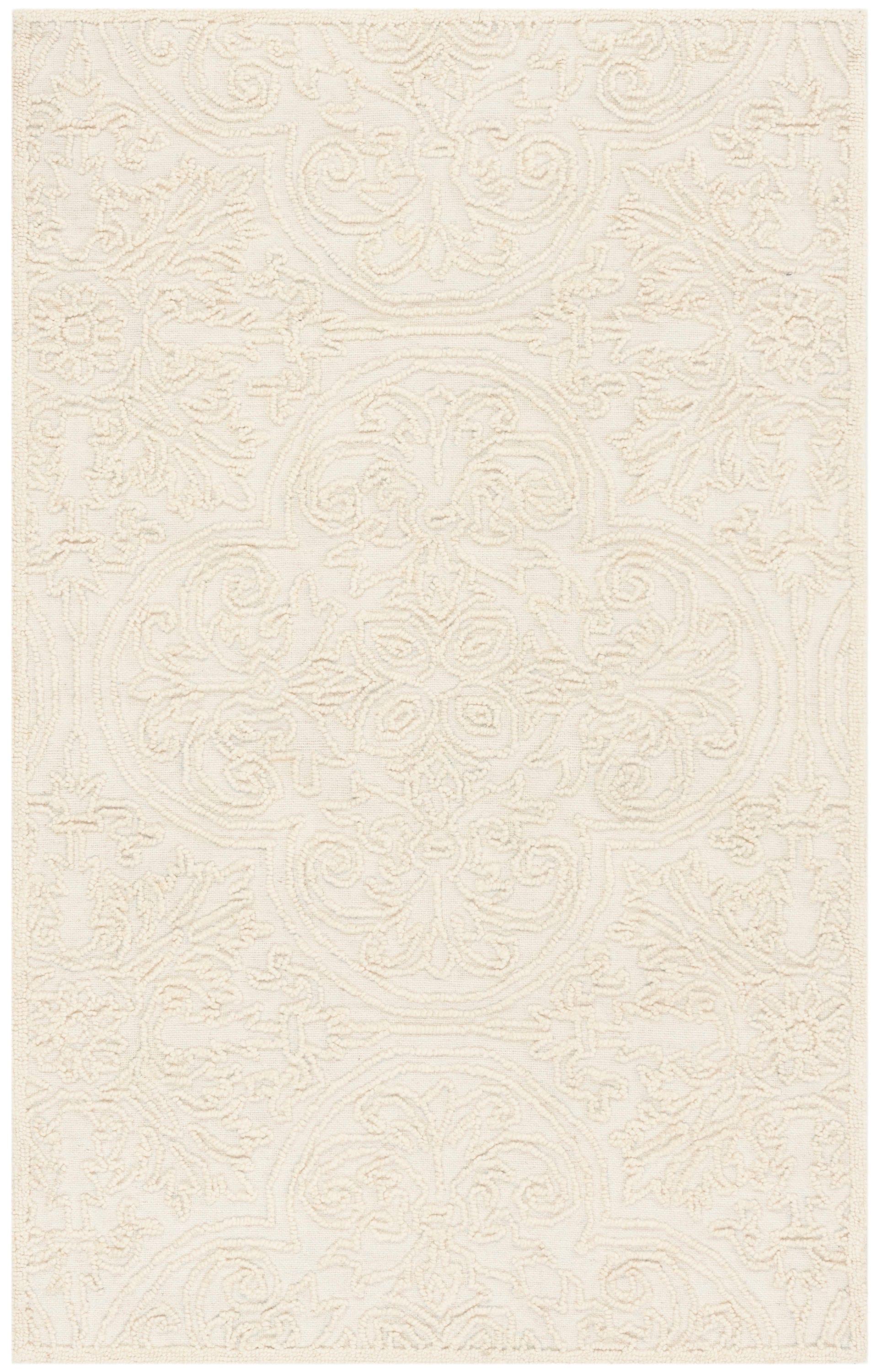 Trace TRC101 Hand Tufted Area Rug - Ivory - 5'x8' - Safavieh.