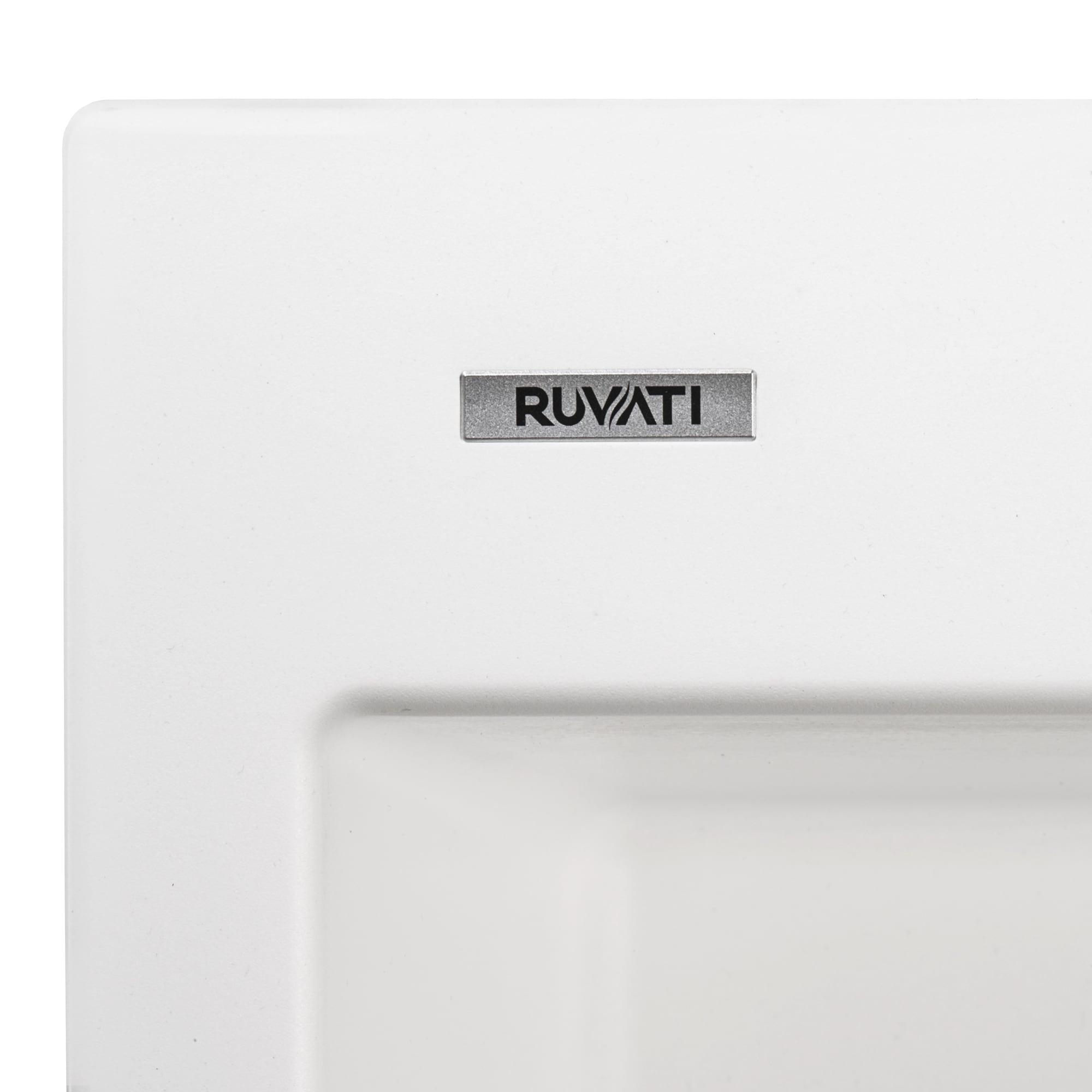 Ruvati Ruvati epiGranite Drop-in Topmount Granite Composite Kitchen Sink RVG1022WH