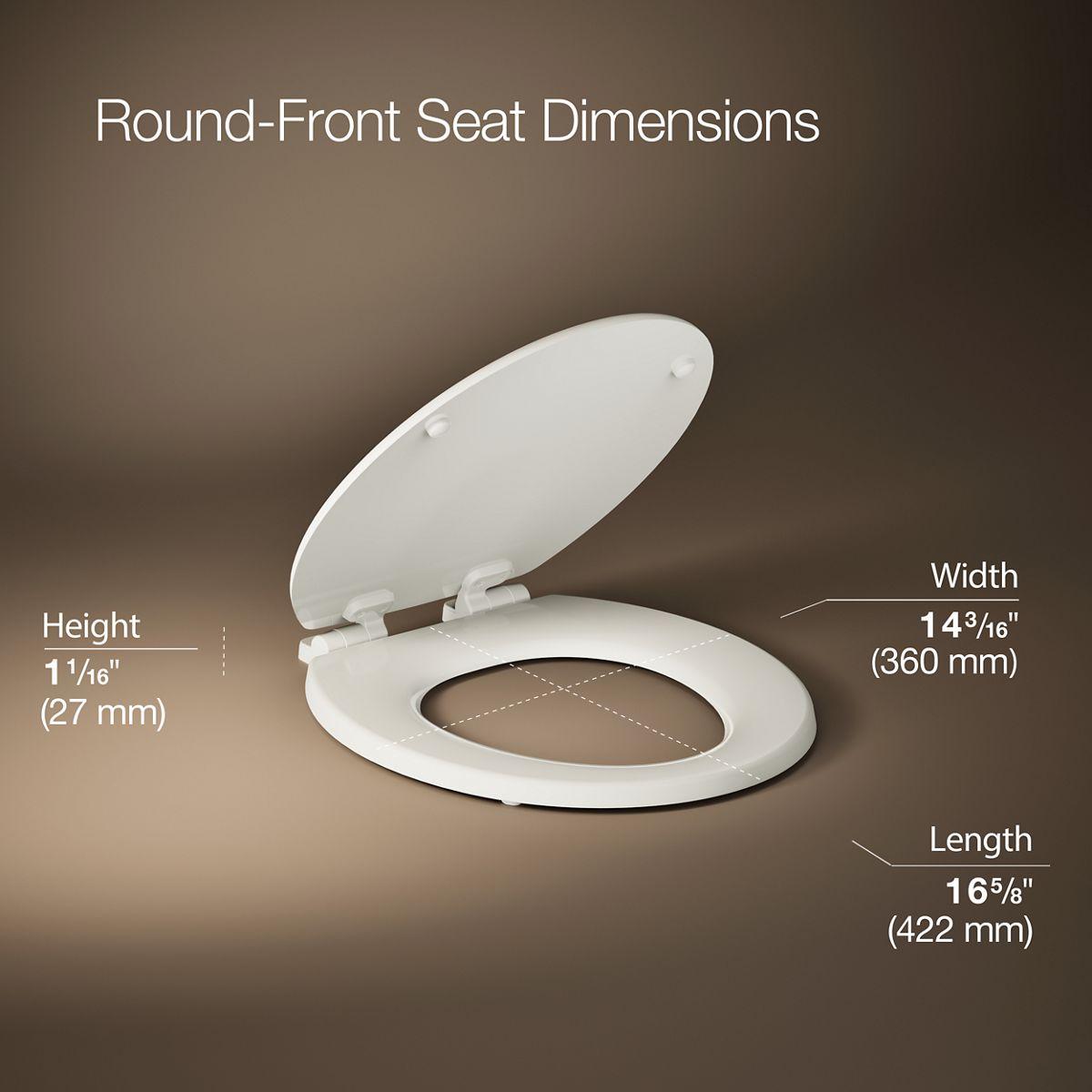 Stonewood Quiet-Close Compression-Molded Wood Toilet Seat