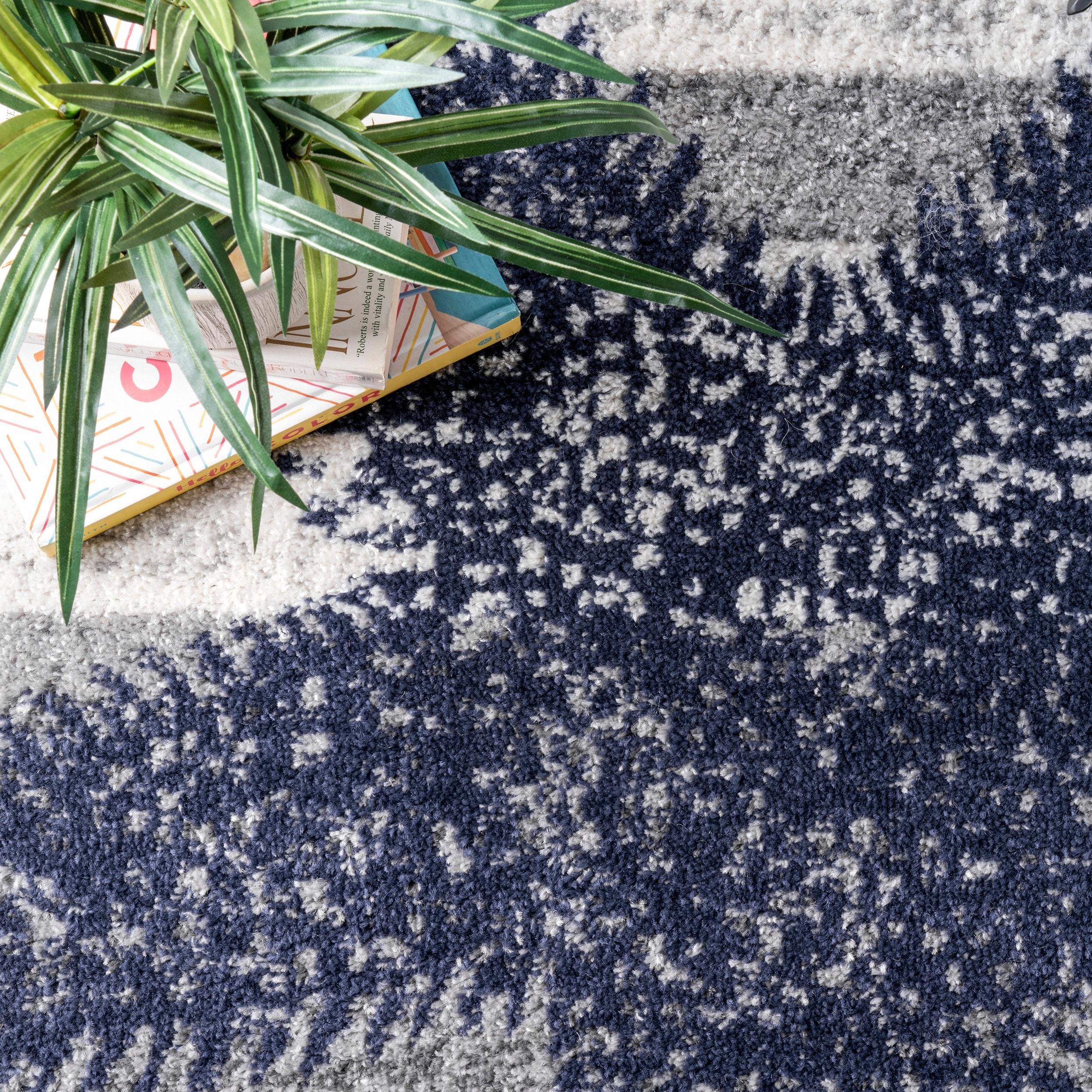 Nuloom Starfish Animal Print 4x6 Indoor Area Rug for Living Room Bedroom Dining Room Kitchen, Grey/Blue