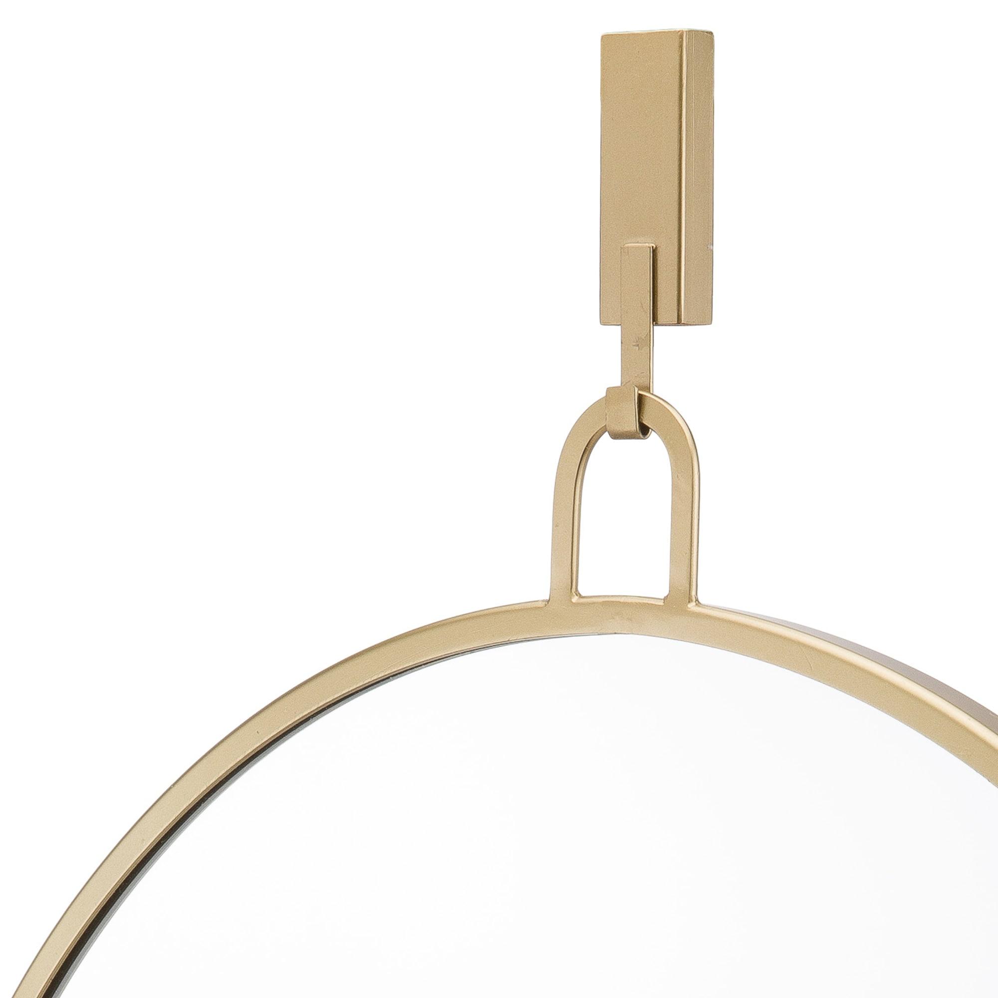 Varaluz Stopwatch 30-in Round Accent Mirror - Gold