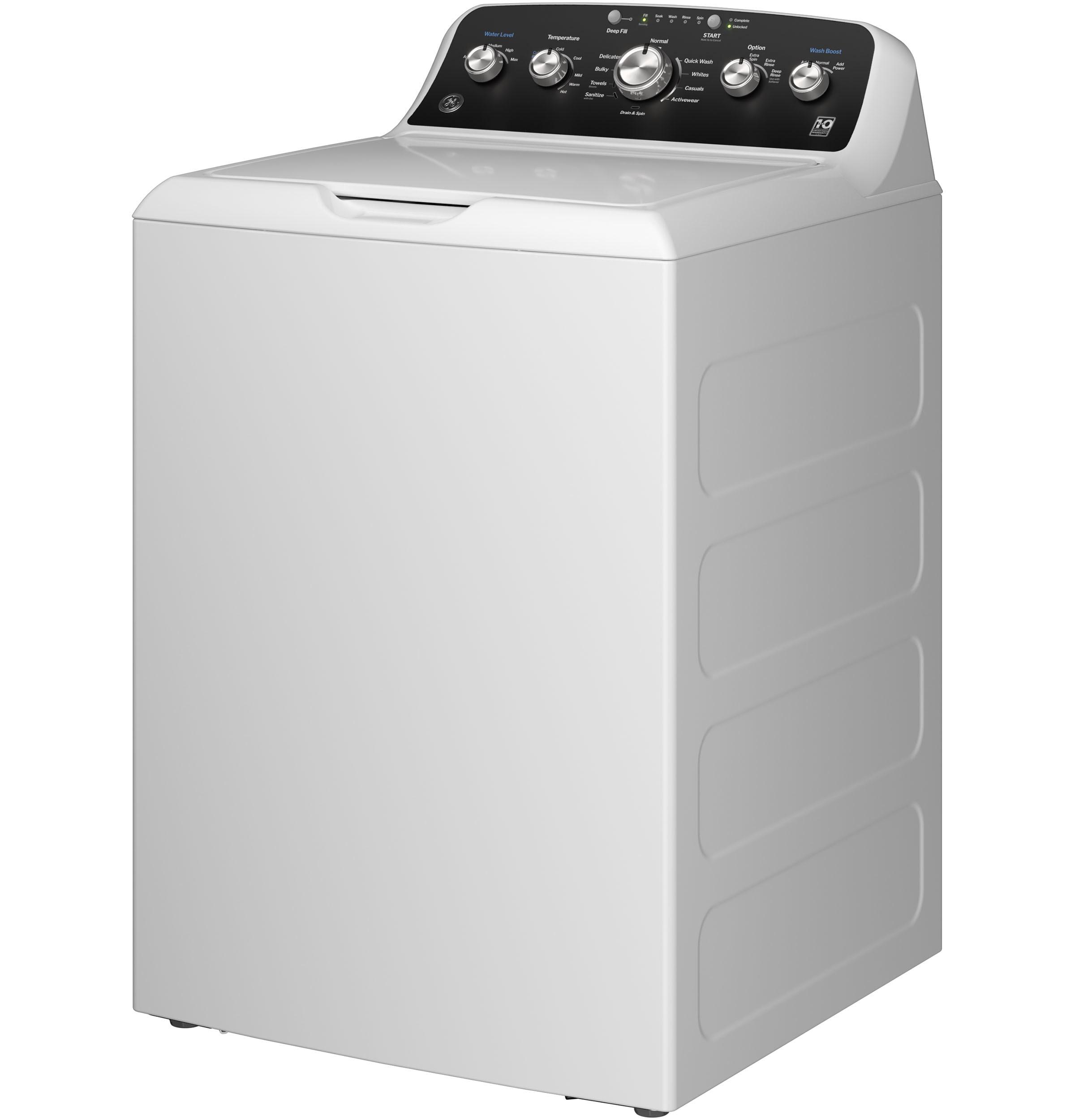 GE 4.5 Cu Ft Capacity Washer With Stainless Steel Basket Cold Plus And Wash Boost​