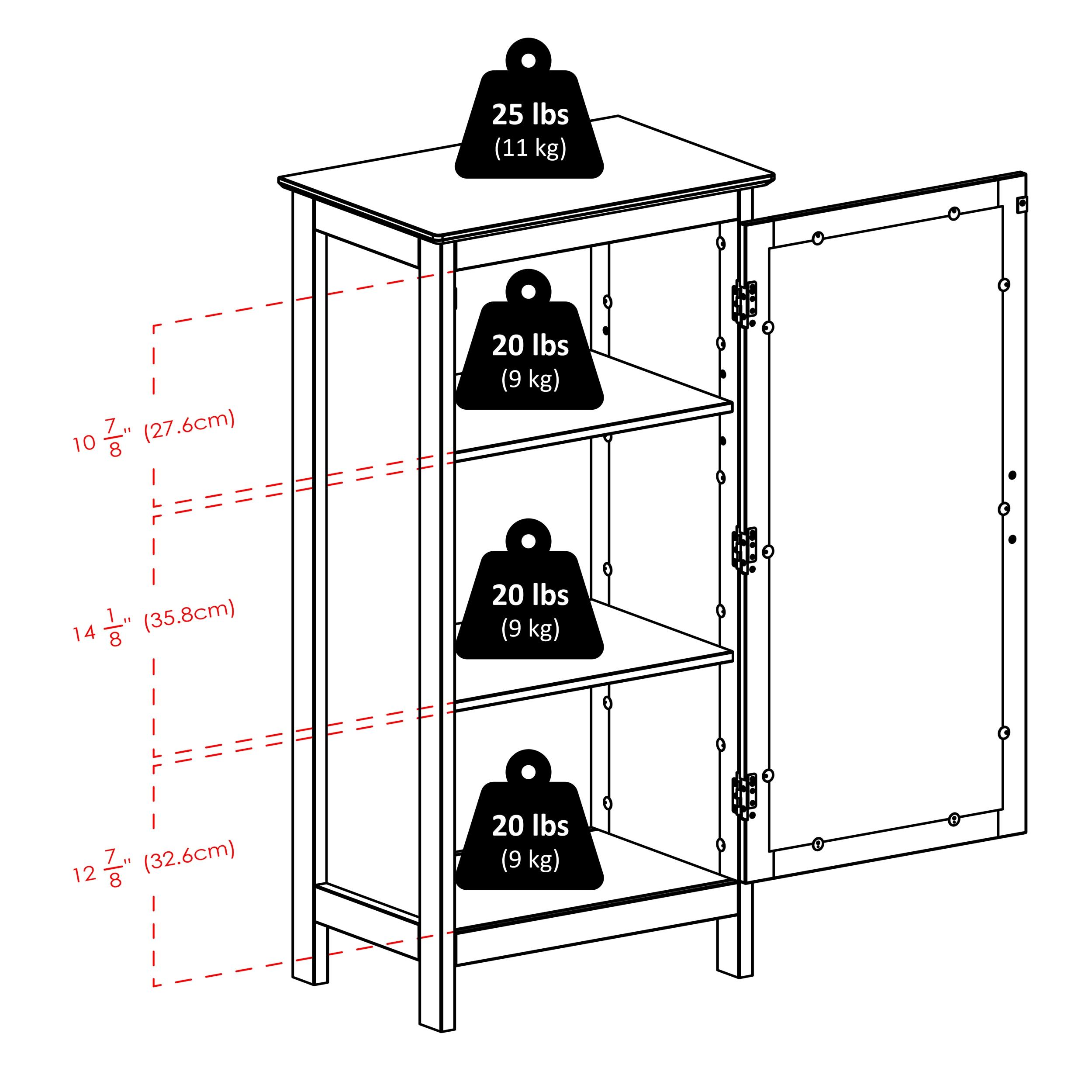 Poppy Display Curio Cabinet with Glass Door Wood/Black - Winsome: Tempered Glass, 3 Fixed Shelves, Metal Handle