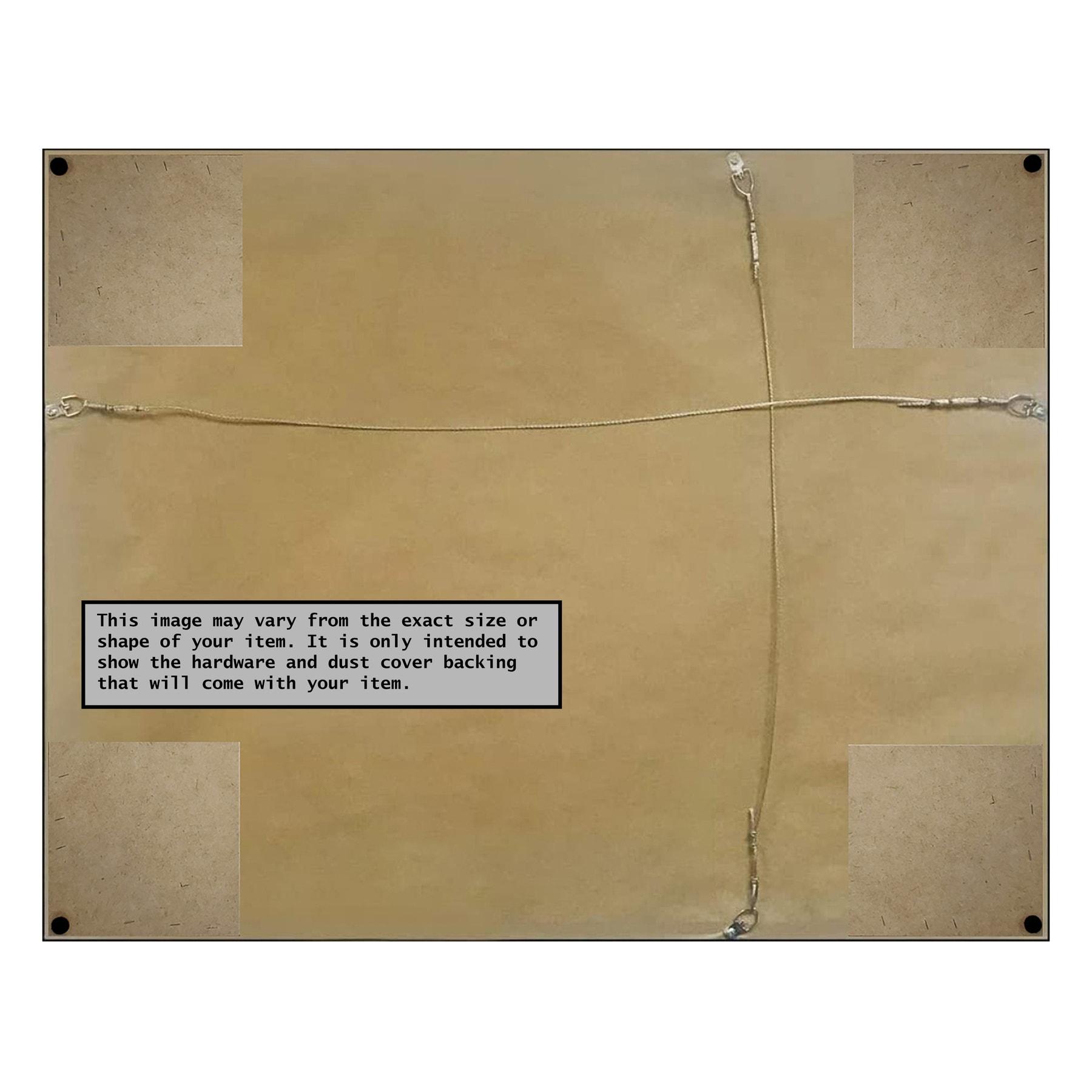 Amanti Art Beveled Bathroom Wall Mirror - Rustic Plank Espresso Frame Outer Size: 41 x 29 in