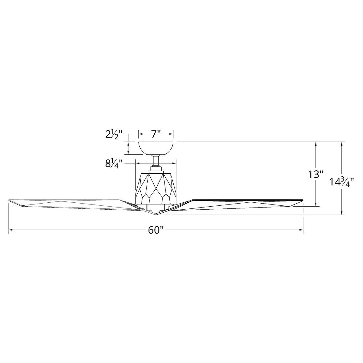 Vortex 60'' 3 Blade Ceiling Fan