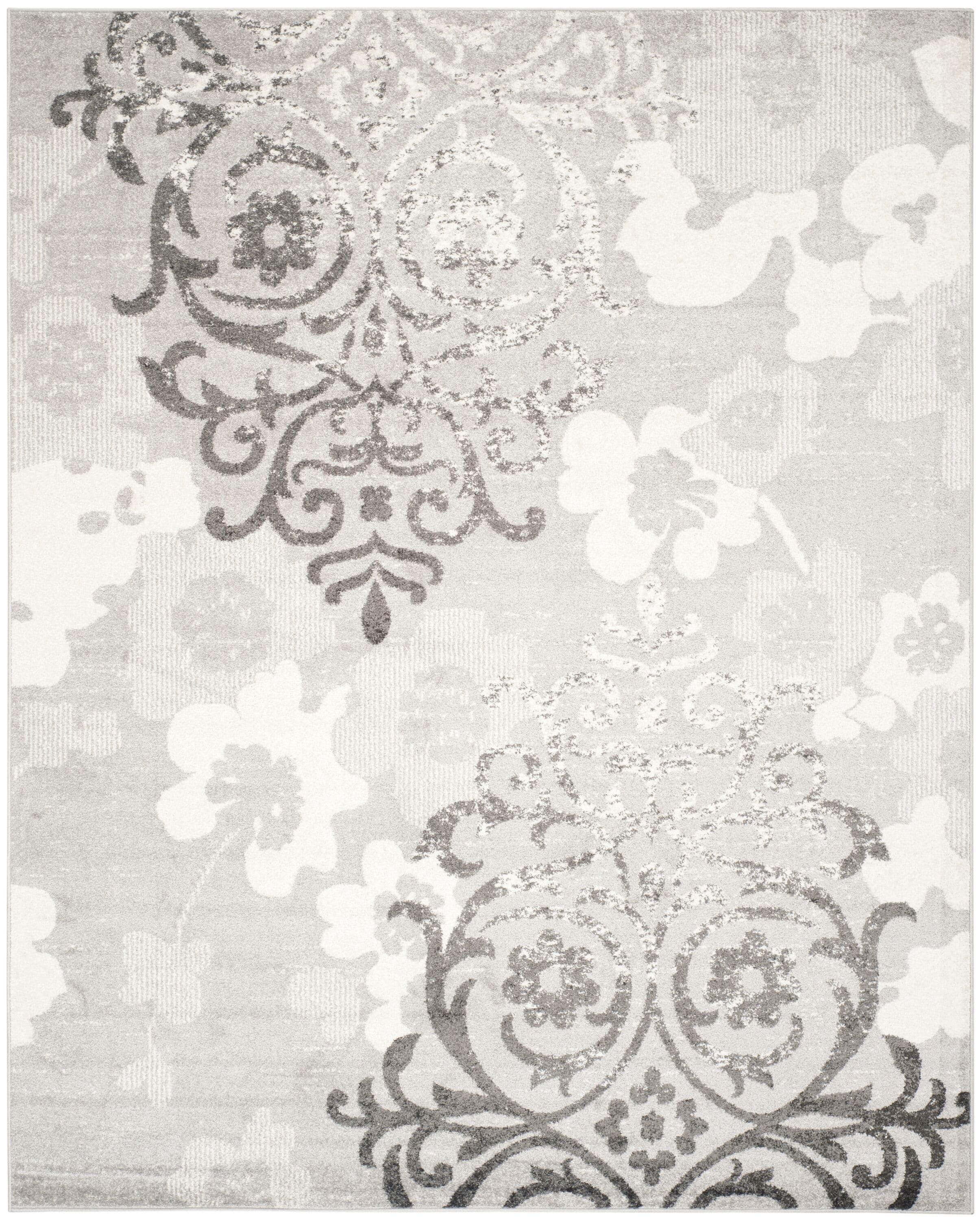 Adirondack ADR114 Machine Made Indoor Area Rug - Silver/Ivory - 12'x18' - Safavieh