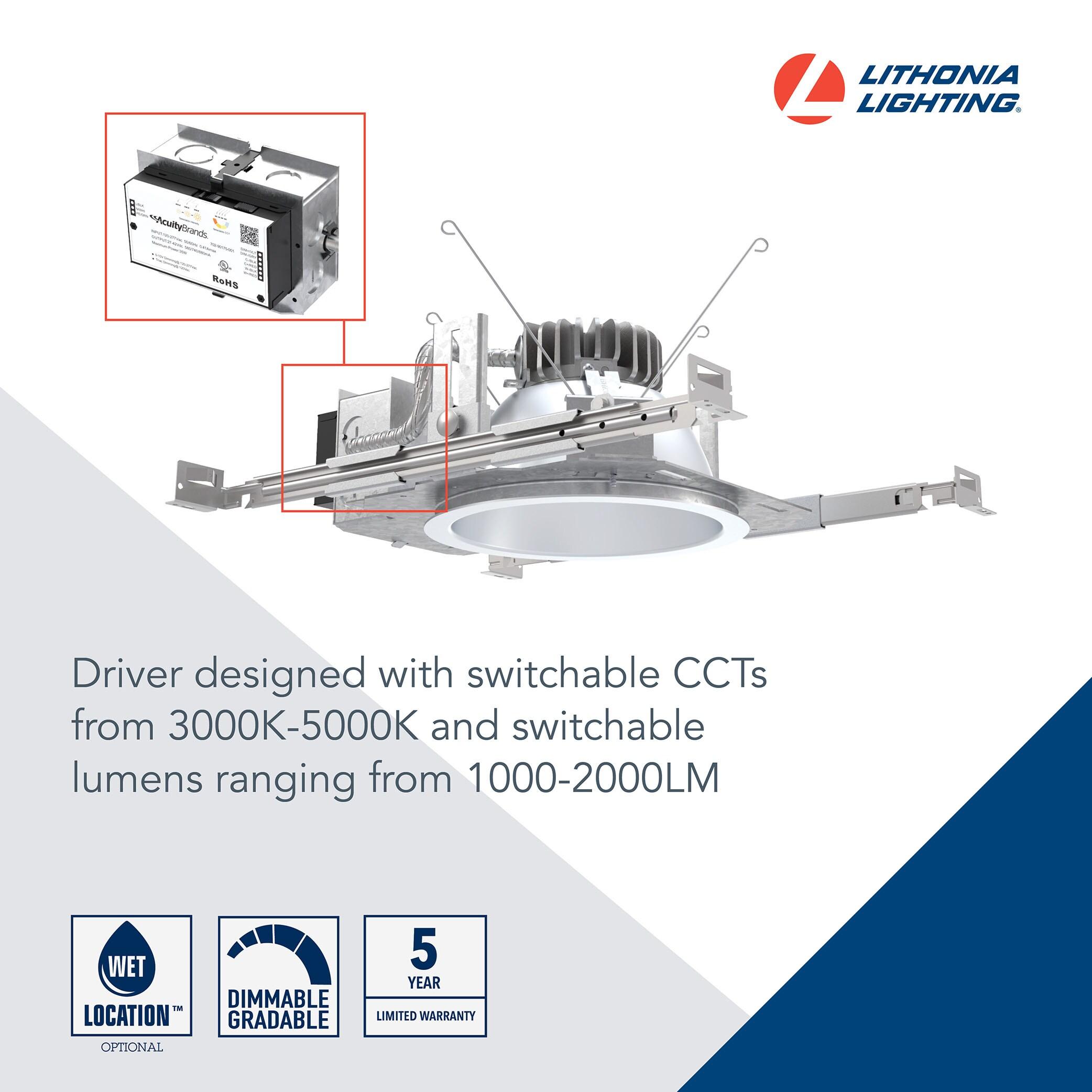 6'' Dimmable Standard Recessed Lighting Kit