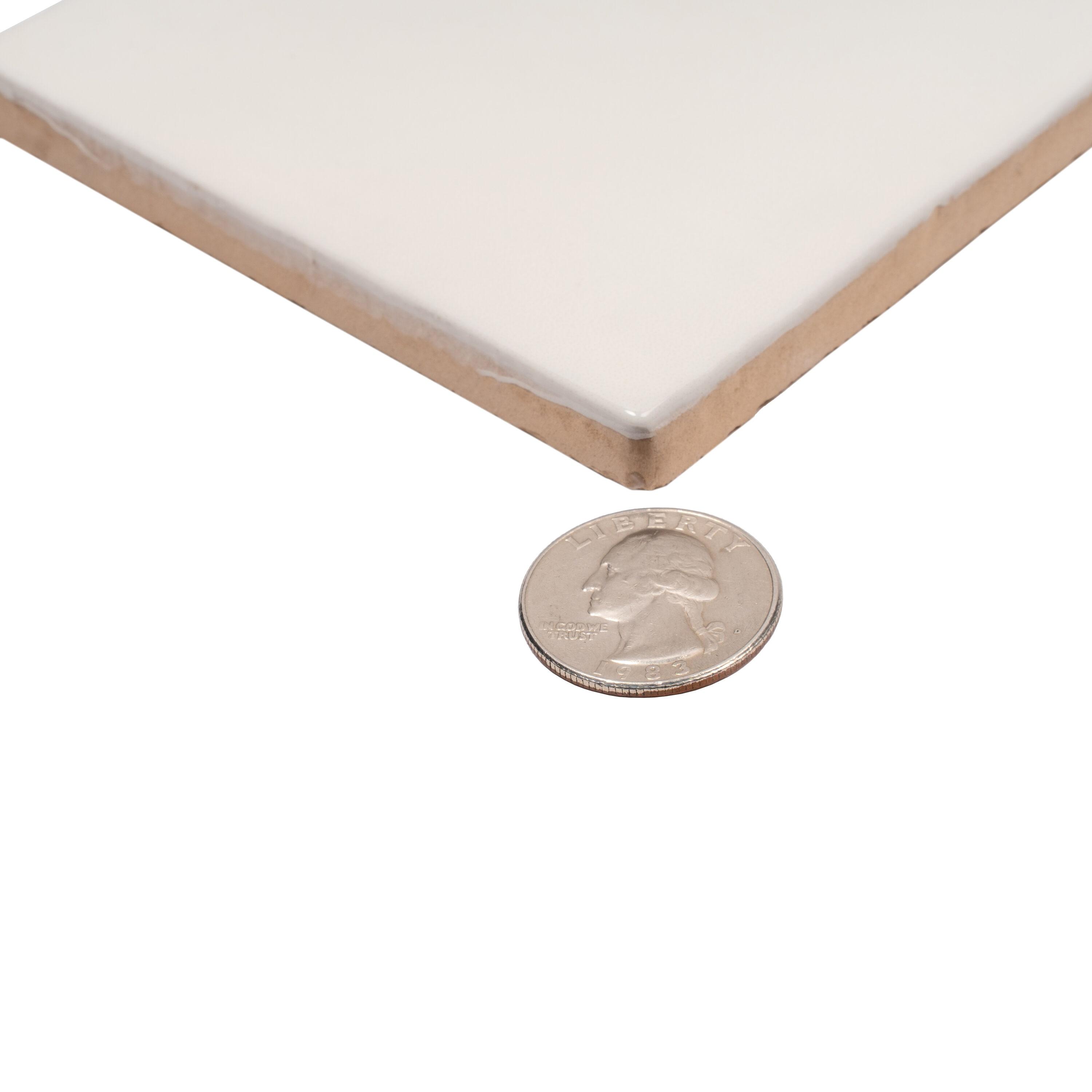 Apollo Tile Silken 3.94 in. x 3.94 in. Glossy Ceramic Square Wall and Floor Tile (6.48 sq. ft./case) (60-pack)