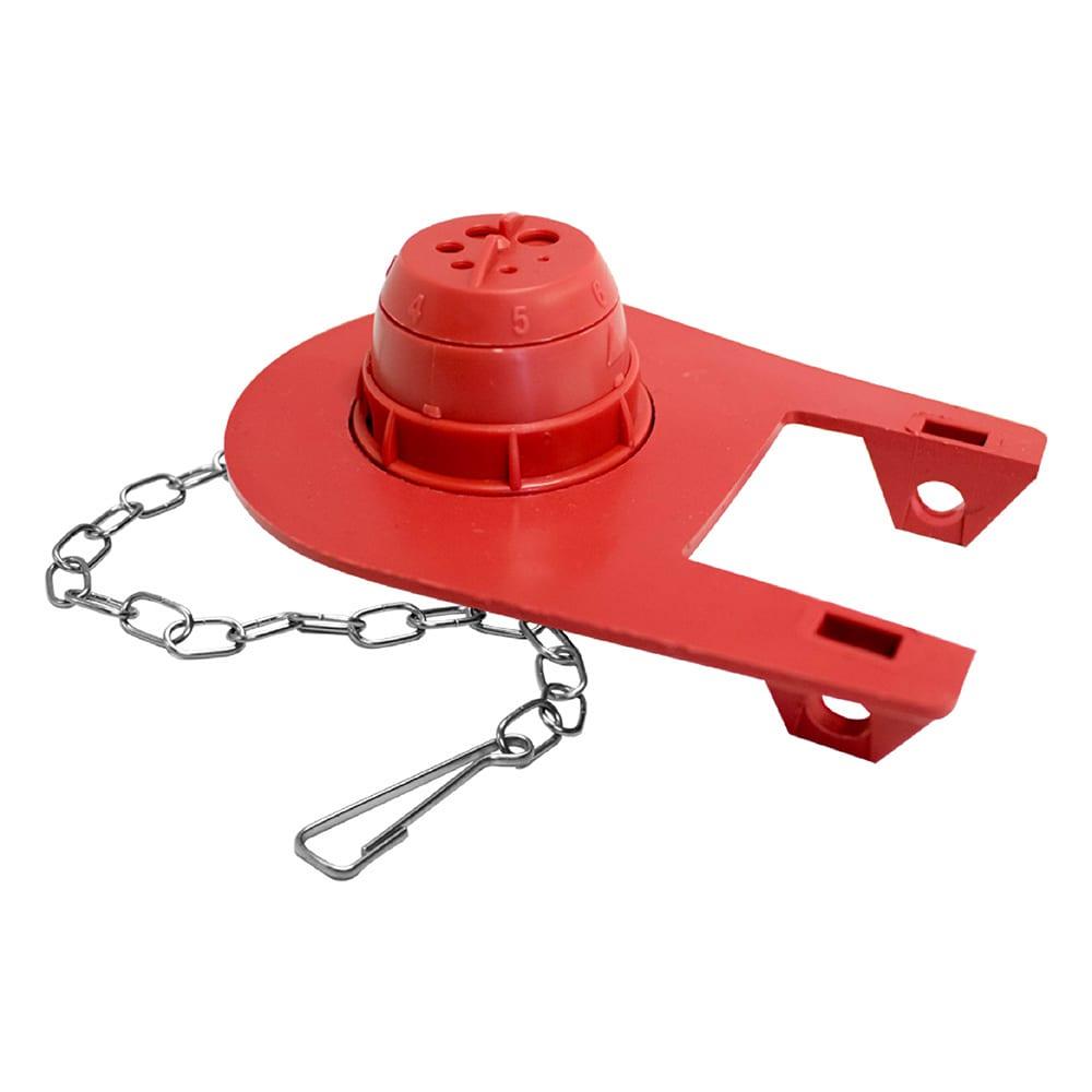 1 pc Korky Flapper and Chain Red Rubber For Universal