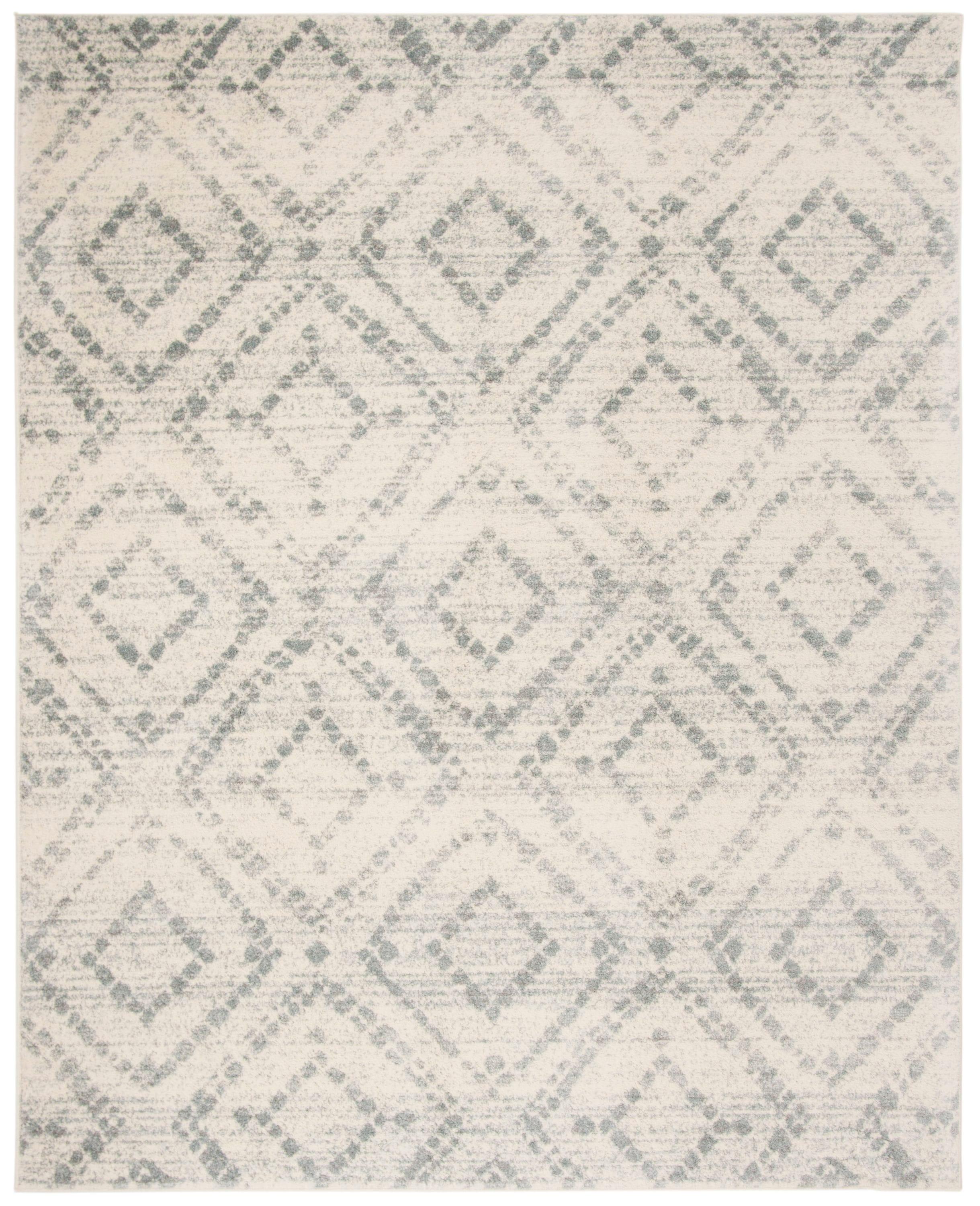 Adirondack ADR131 Machine Made Indoor Area Rug - Ivory/Light Blue - 8'x10' - Safavieh