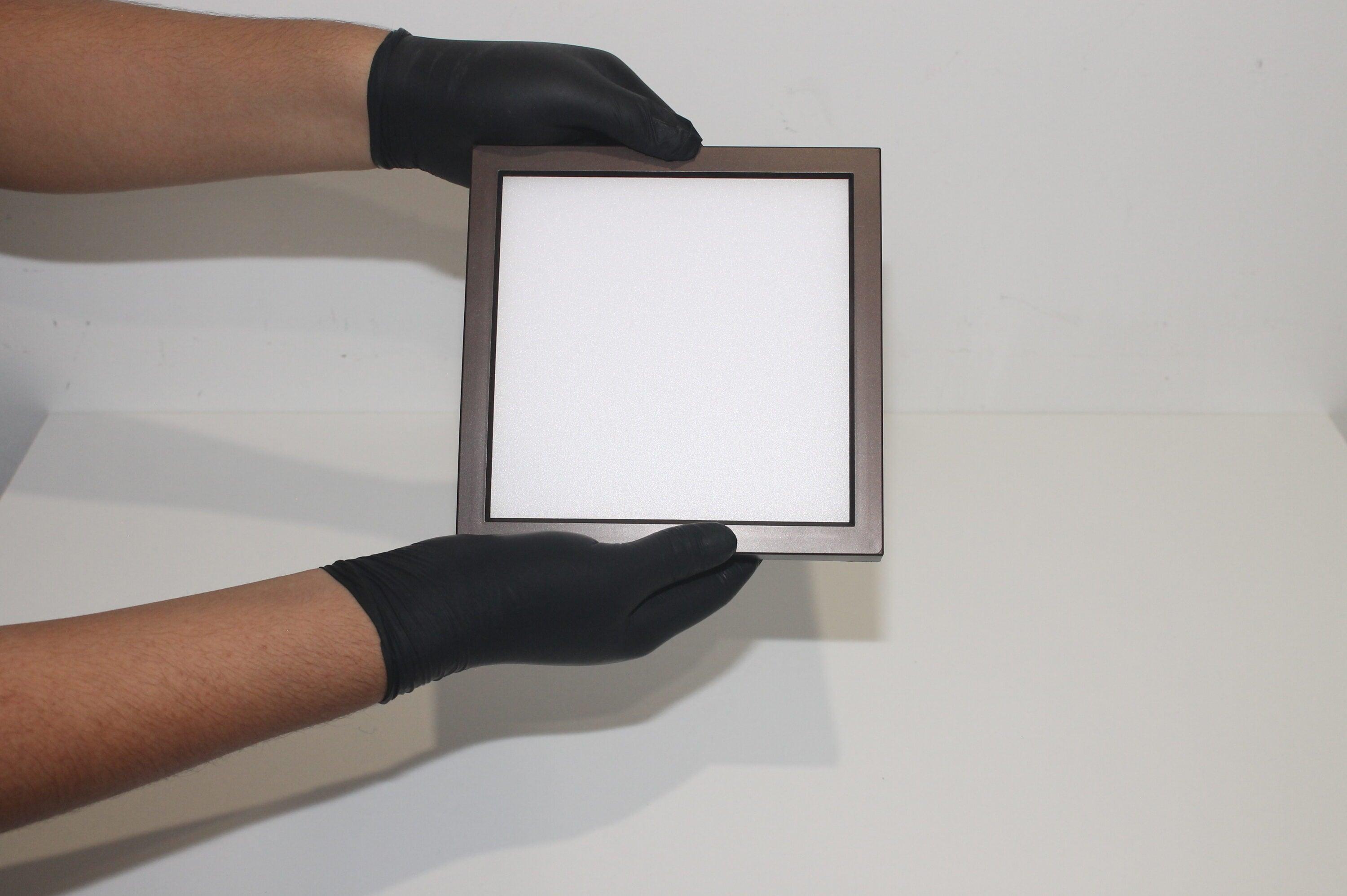 Amax Lighitng, Inc. Amax Lighting LED Edge lit square light Dimmable 18W in White Finish Bronze