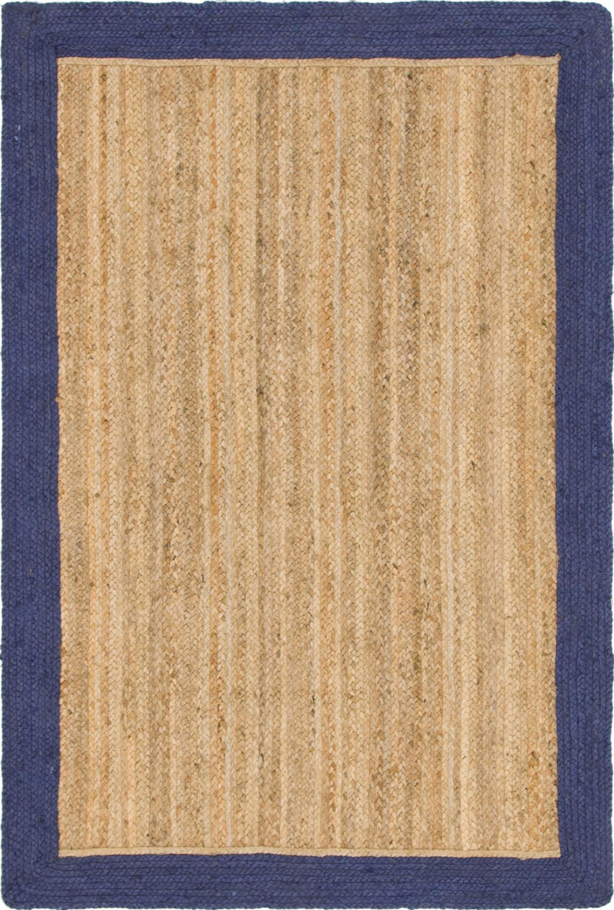 Unique Loom 4' 1 x 6' 1 Goa Braided Jute Rectangle Area Rug