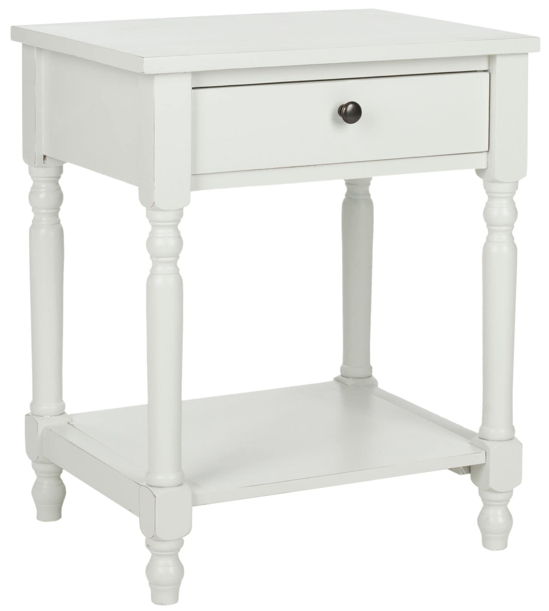 Tami Nightstand With Storage Drawer - Off White - Safavieh.