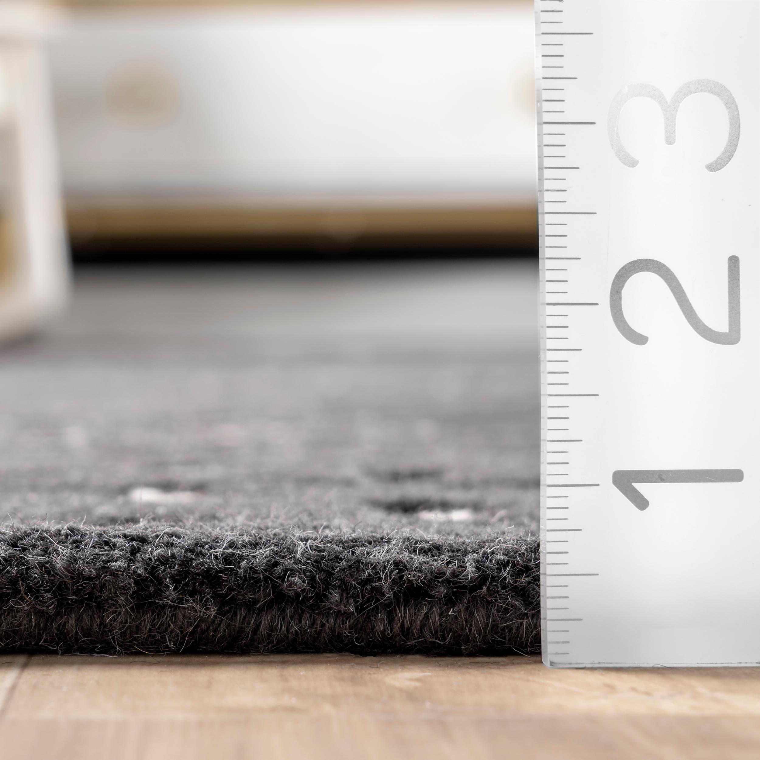 Nuloom Mandia Striped Wool Area Rug, 9' x 12', Charcoal