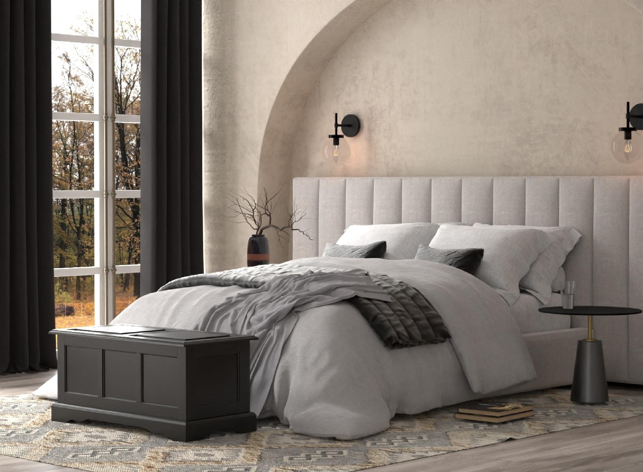 Carolina Living Hayden Blanket Chest Antique Black: Coffee Table, Linen Storage, Wood Frame