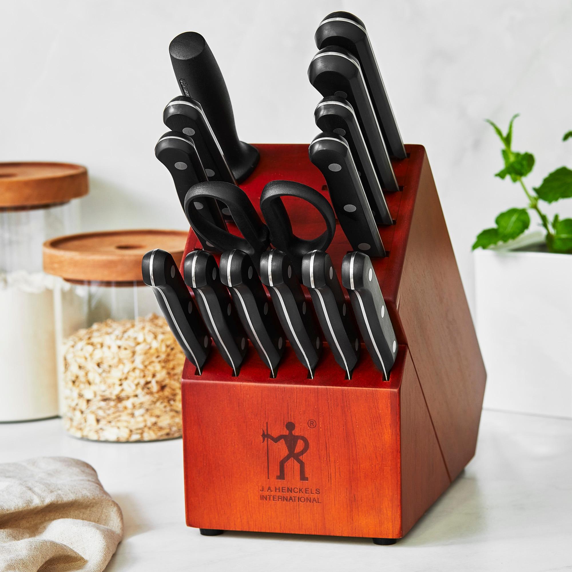 HENCKELS Solution Razor-Sharp 15-pc Knife Set, German Engineered Informed by 100+ Years of Mastery, Chefs Knife