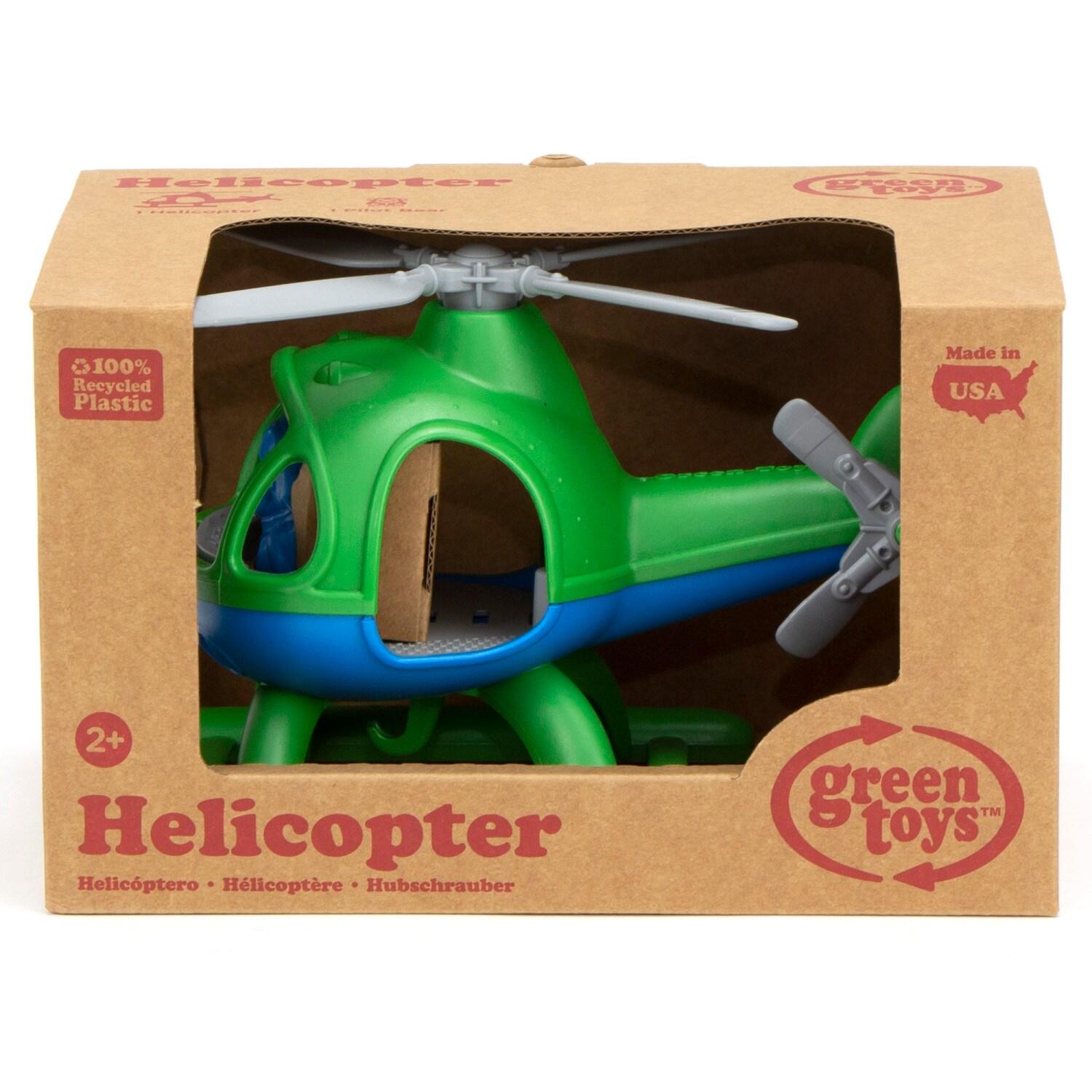 Green Toys Helicopter, Green/Blue