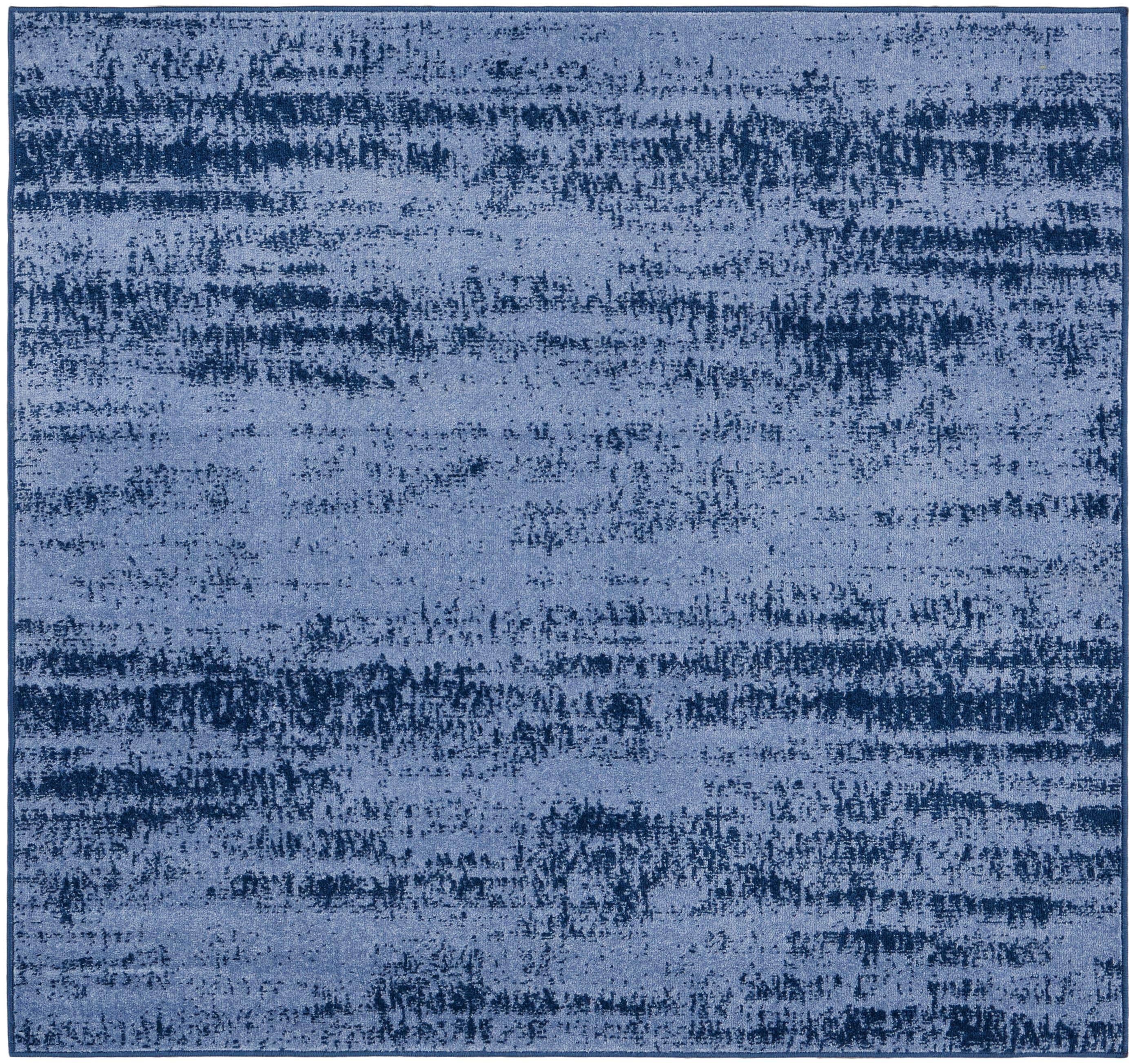Nourison Essentials 5' x square Denim Modern Indoor/Outdoor Rug