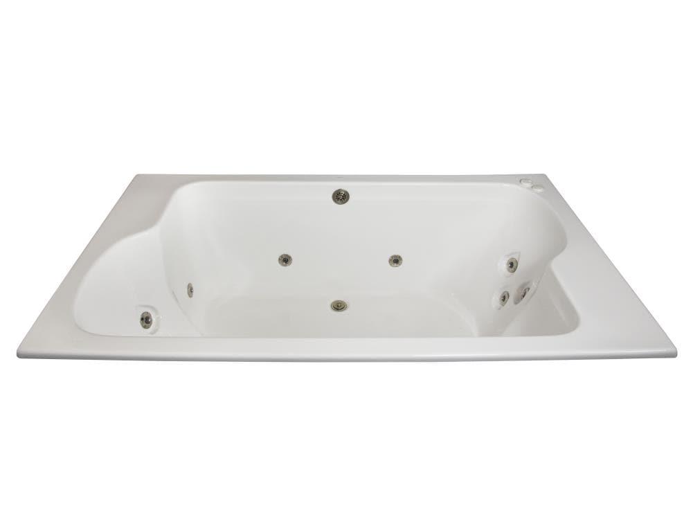 71.75'' x 42.625'' Drop-In Whirlpool Acrylic Bathtub