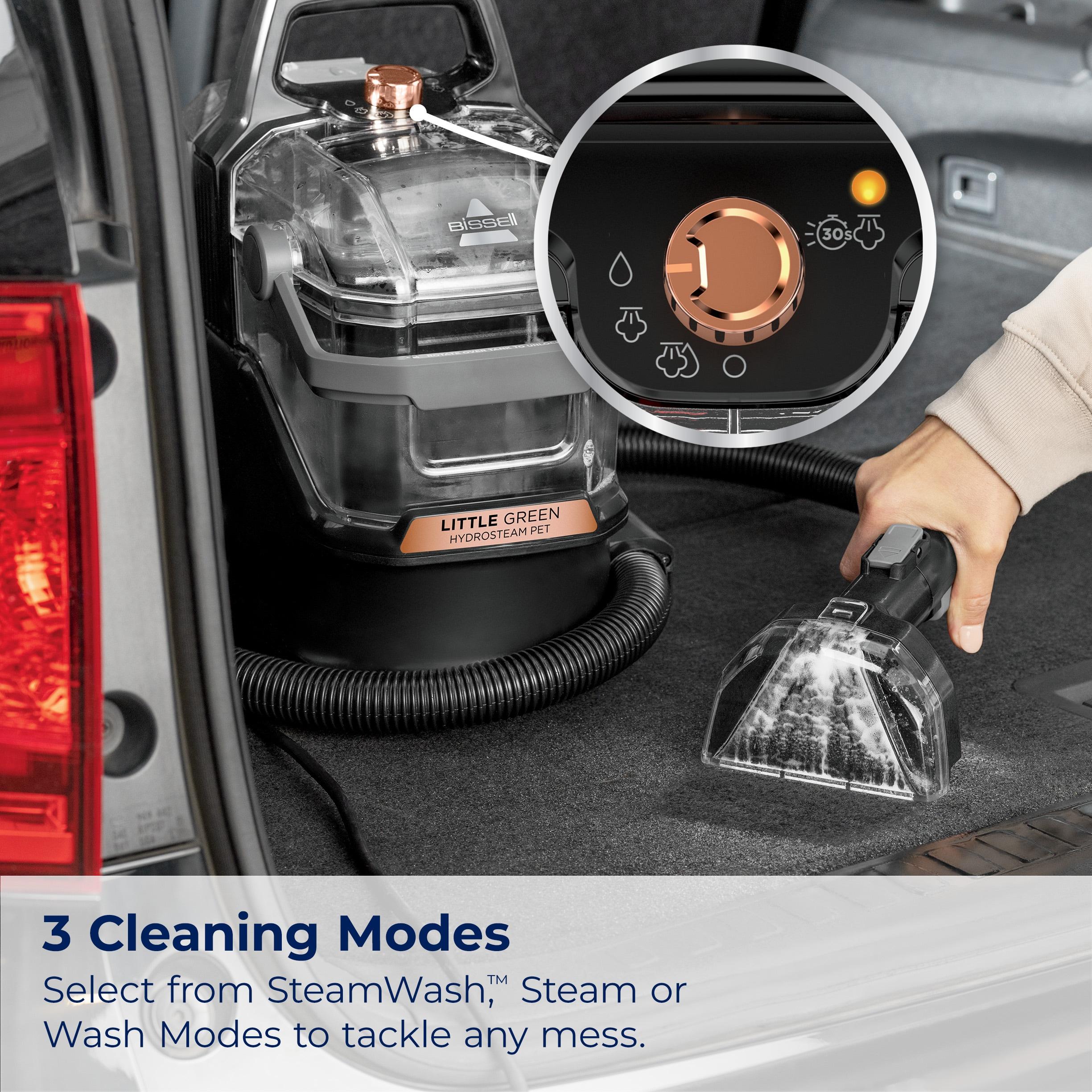 BISSELL BISSELL Little Green HydroSteam Multi-Purpose Portable Carpet and Upholstery Cleaner, Car and Auto Detailer, 3618 3605