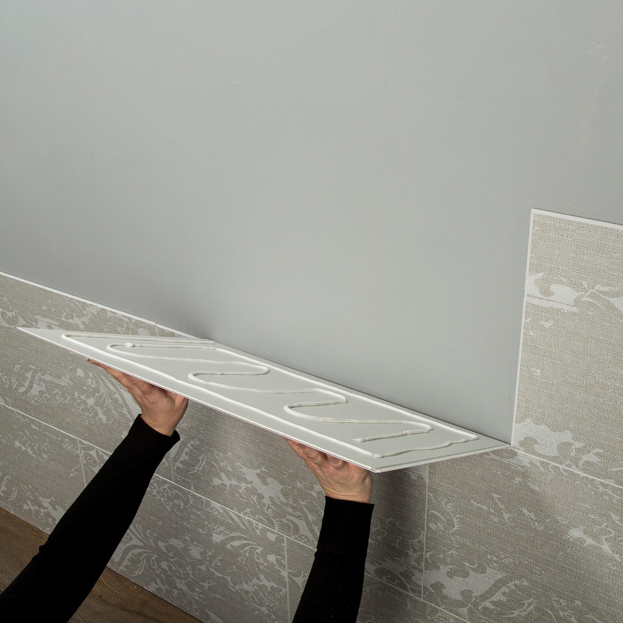 Palisade 25.6 in. x 14.8 in. Interlocking Vinyl Waterproof Wall Tiles