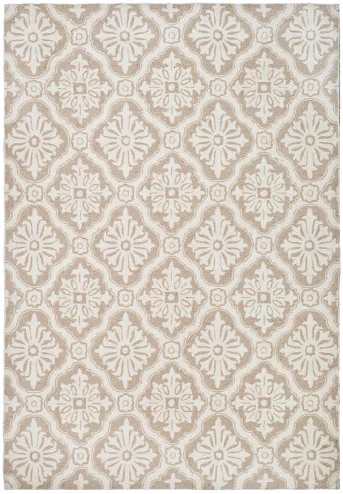 Taran Easy Care Hand Hooked Performance Damask Rug