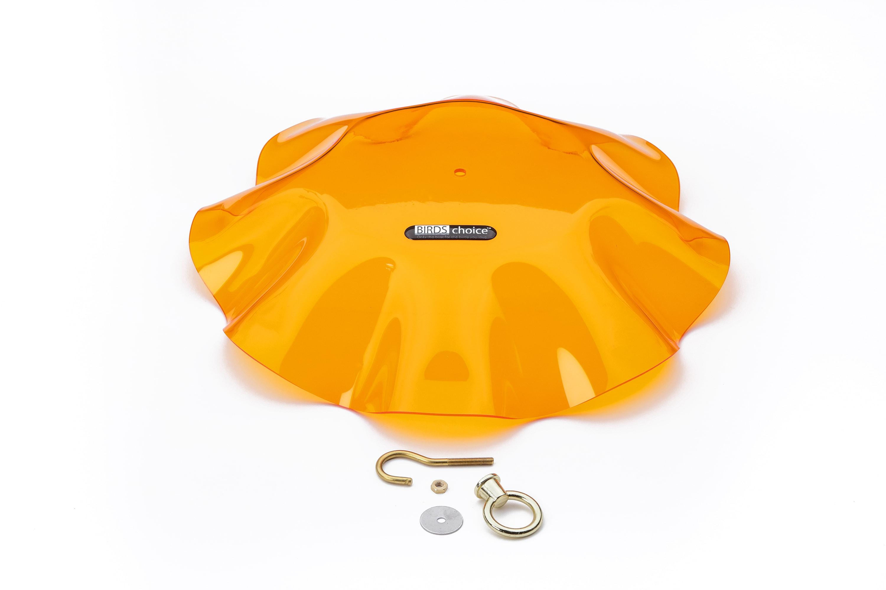 Birds Choice Birds Choice 13" Acrylic Bird Feeder Weatherguard, Yellow