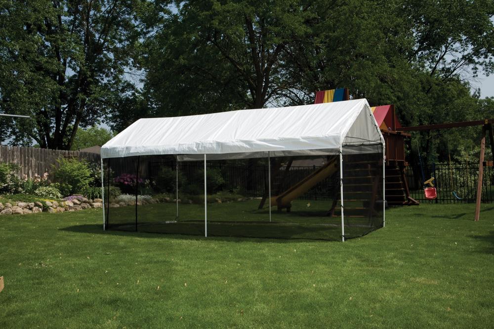 ShelterLogic MaxAP ShelterLogic Black Fabric Screen for Canopy