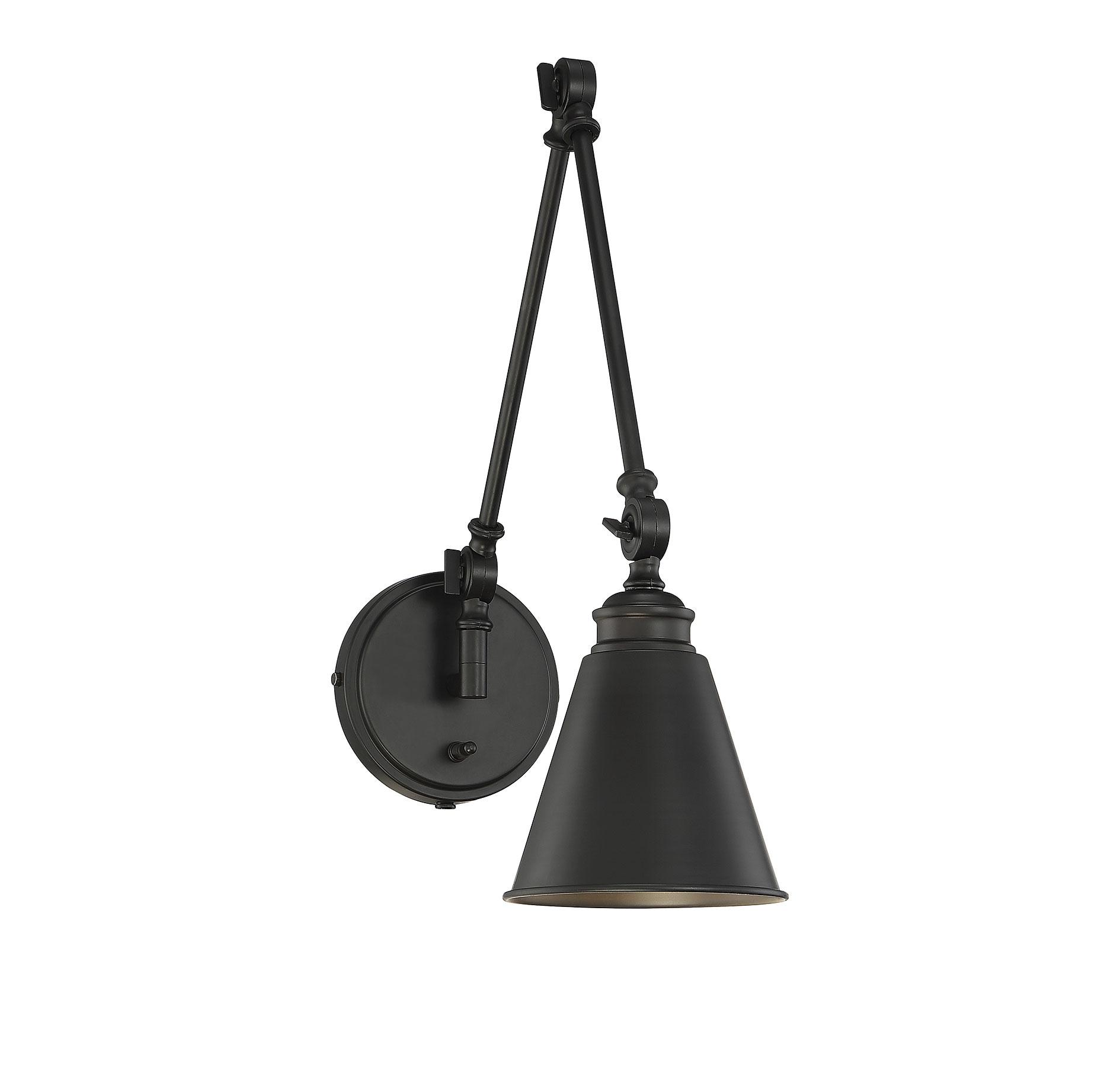 Savoy House Morland 1 - Light Swing Arm Lamp in  Matte Black