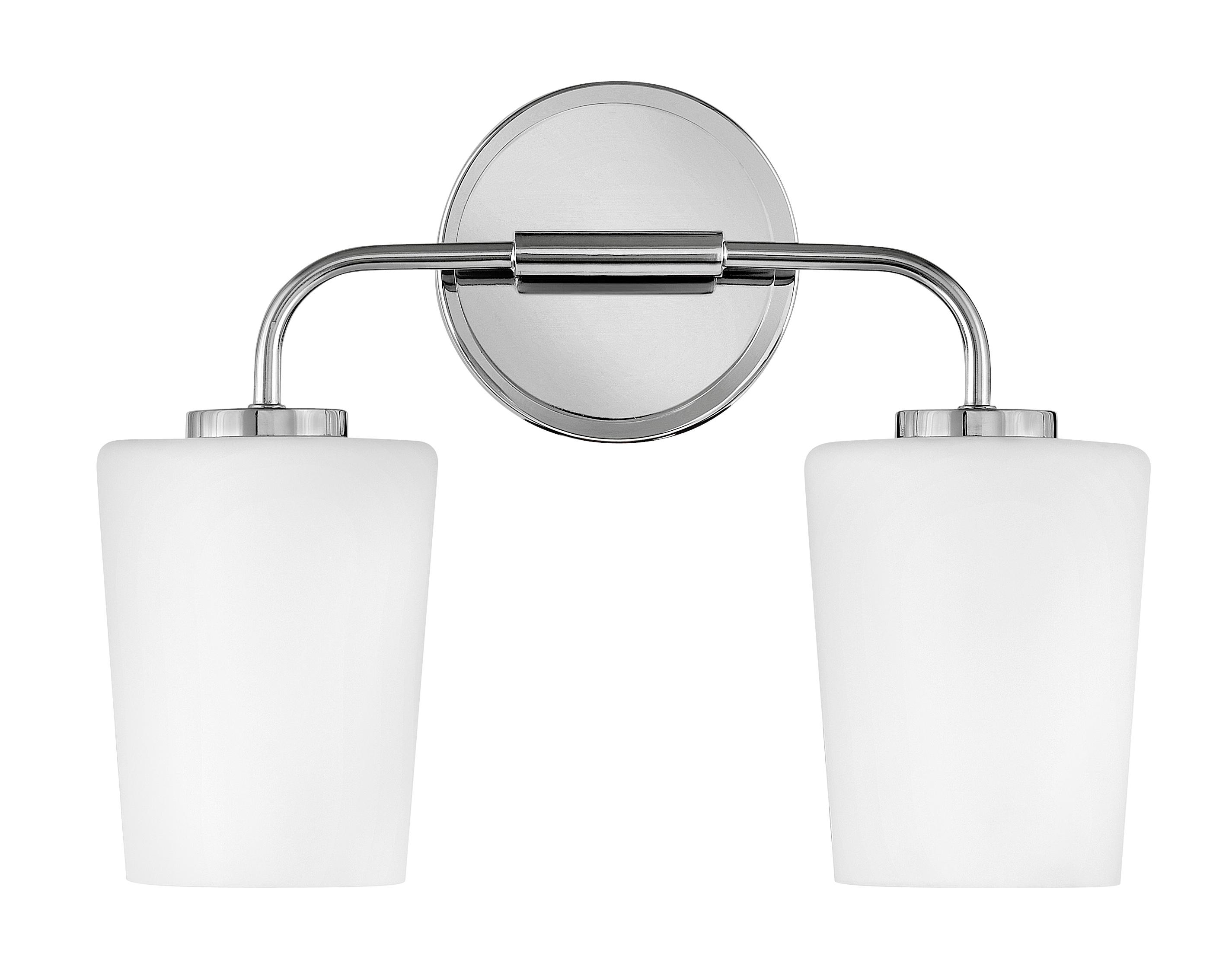 Fitz 2 Light Frosted Dimmable Vanity Light