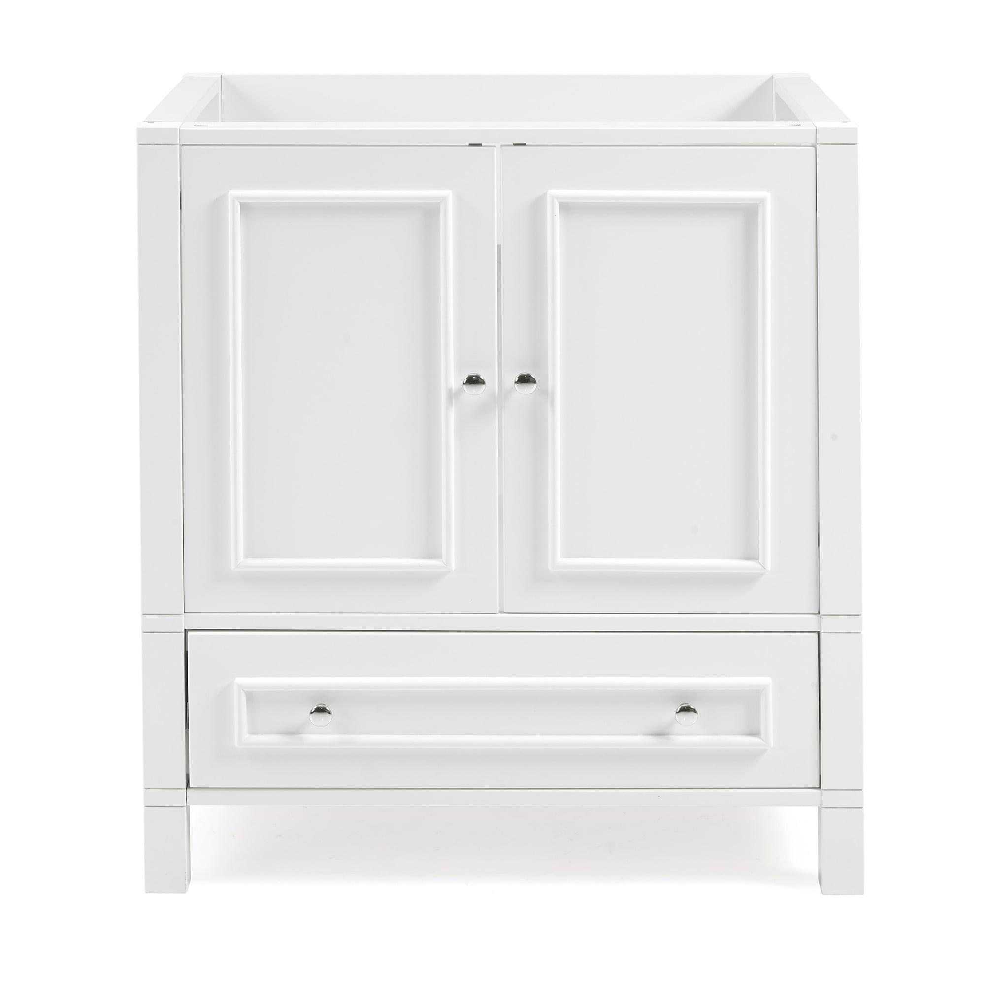 Williamsburg 30"W Transitional Style Vanity Cabinet With Soft Close Doors And Drawers