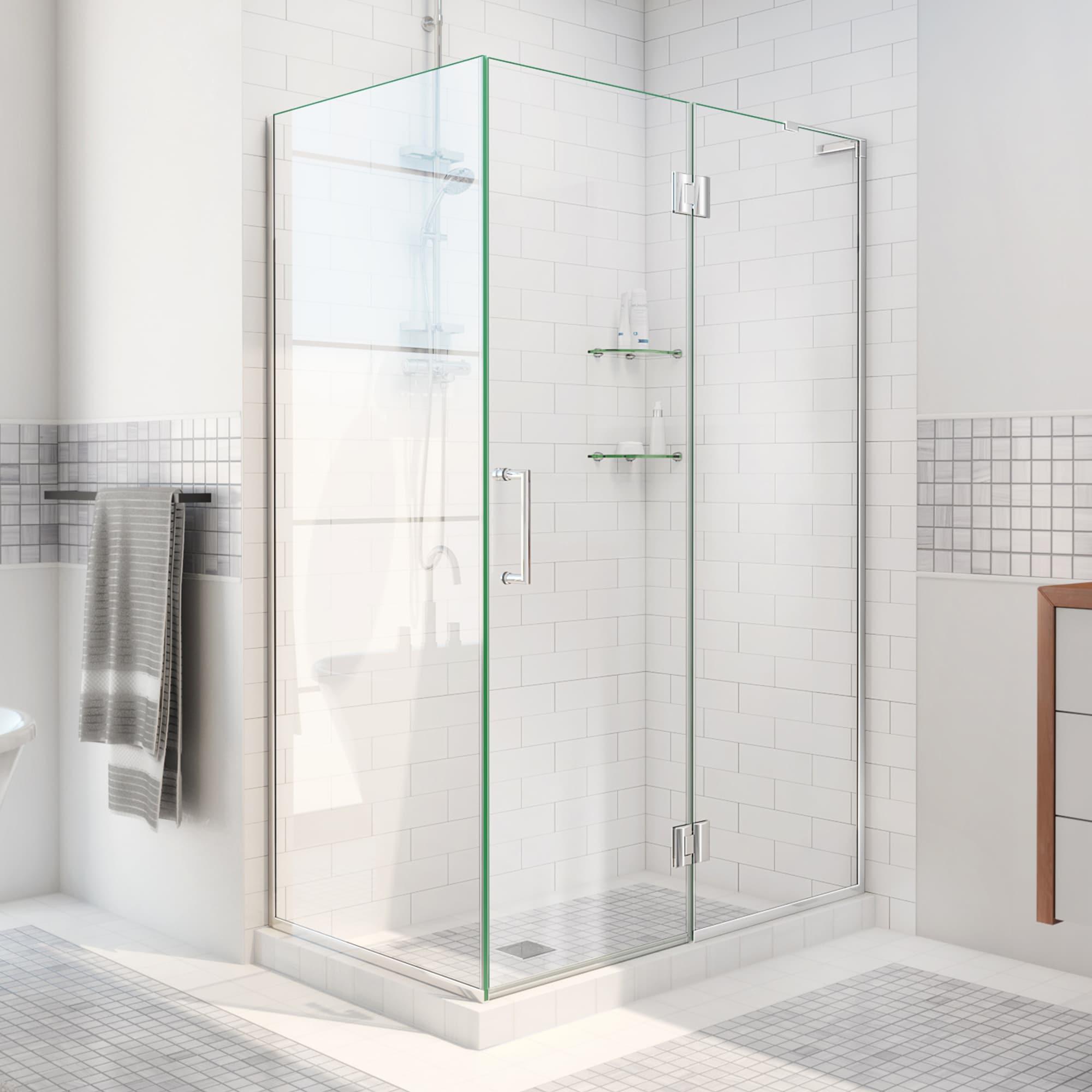 Unidoor-X 48.38" x 72" Rectangle Hinged Shower Enclosure
