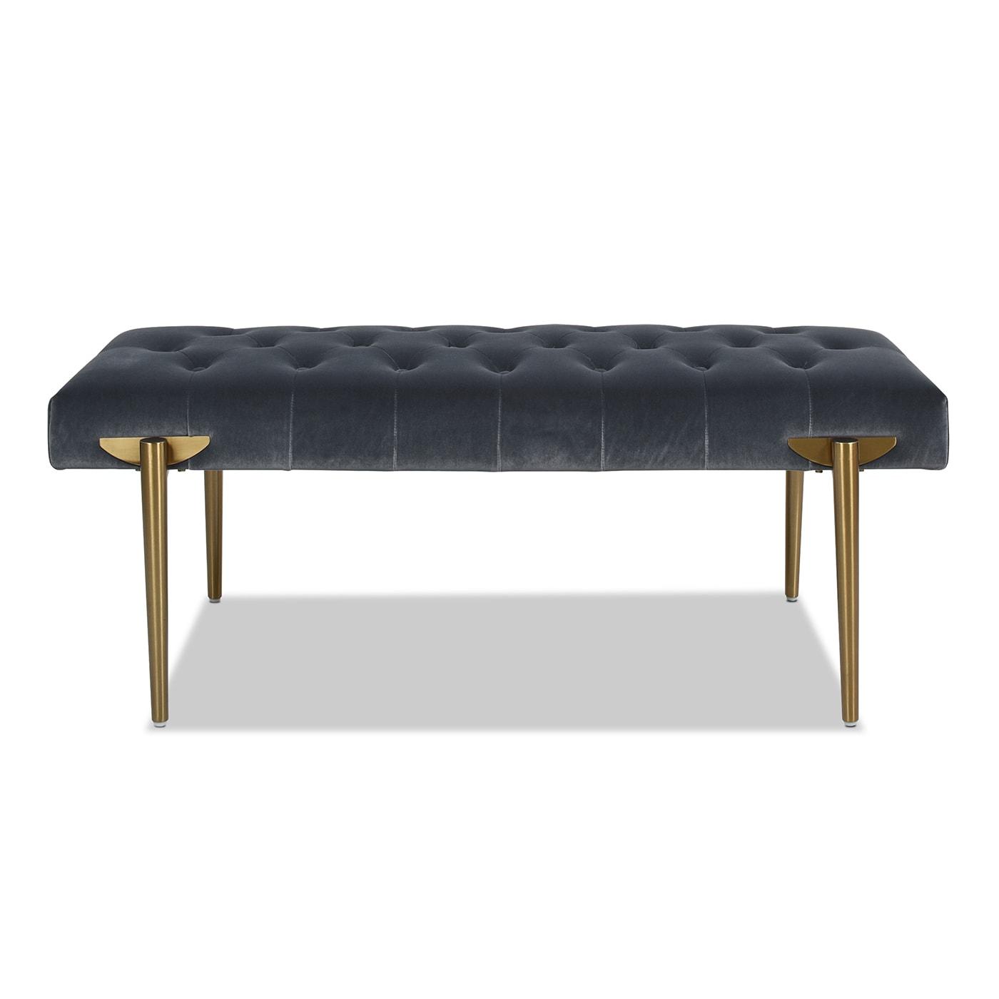 Velvet Upholstered Bench