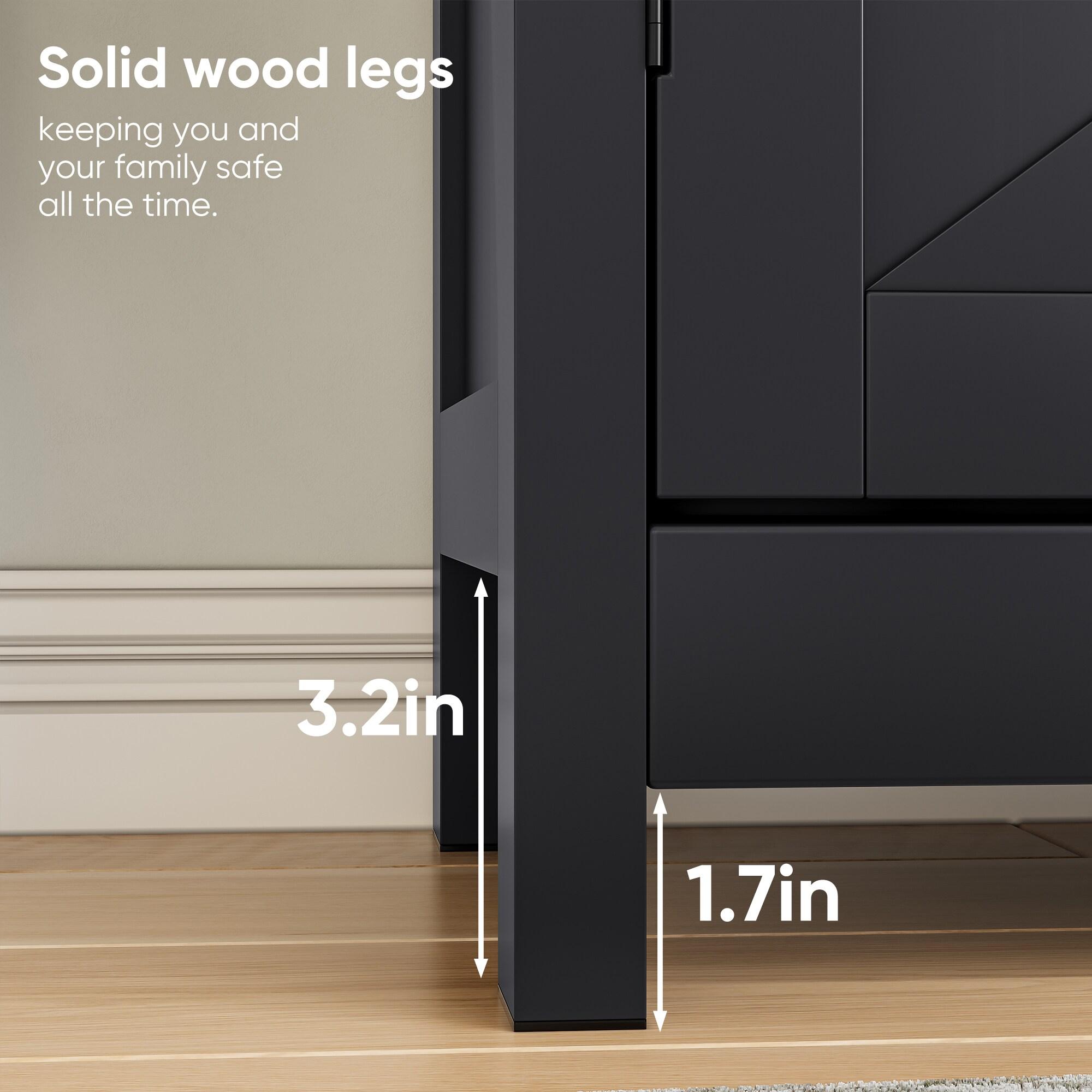 Charlton Home® 4-Drawer Chest, 4 Drawer Dresser TV Stand , Dressers Bedroom Furniture Large Storage Tower Unit